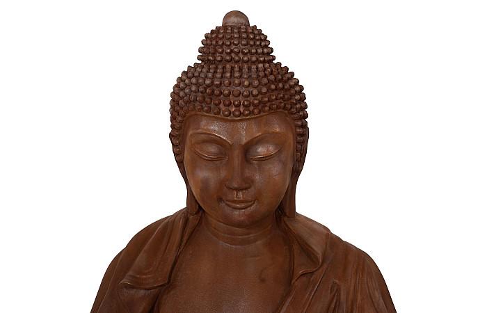 Bouddha enchanteur, finition rouille