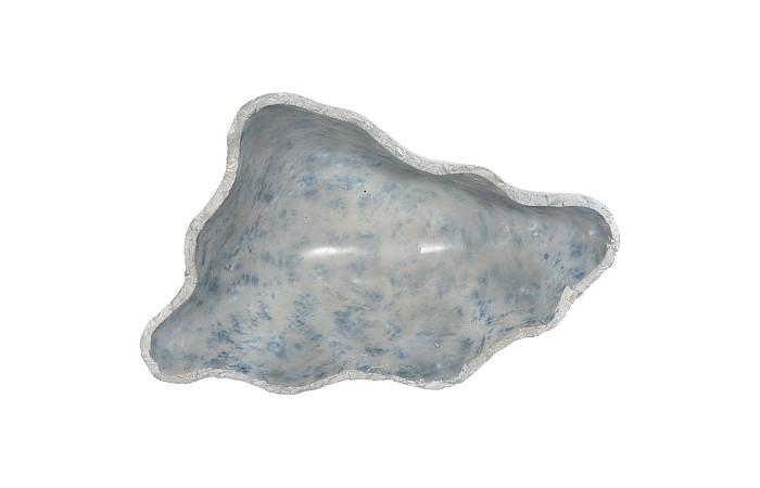 Cast Blue Onyx Bowl, Faux Finish, Narrow