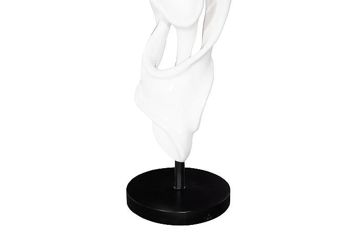 Sculpture dansante en fonte, Coupé, Gel Coat Blanc