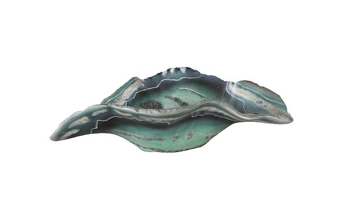 Cast Onyx Fluorite Bowl, Faux Finish, Small