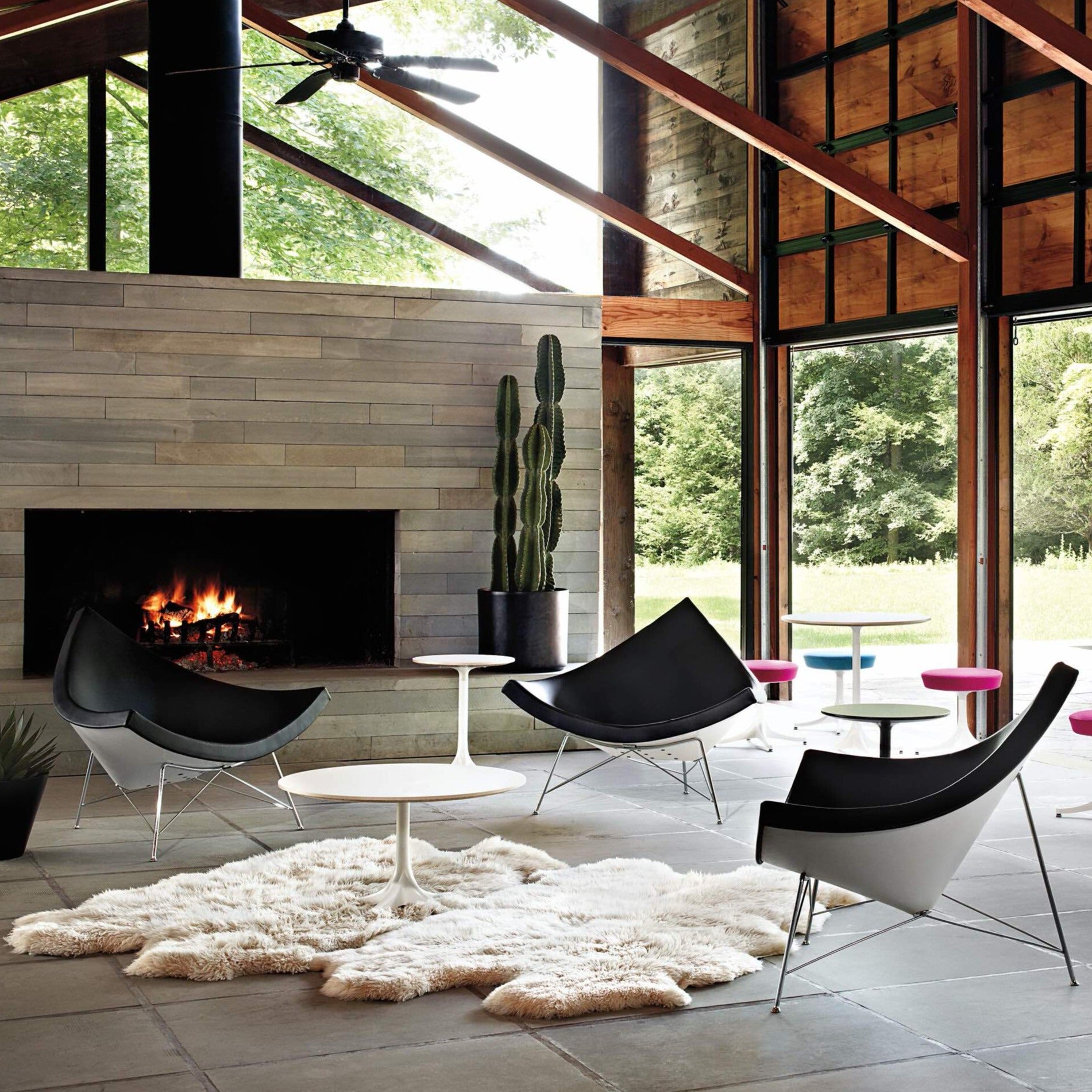 Chaise longue en noix de coco Nelson