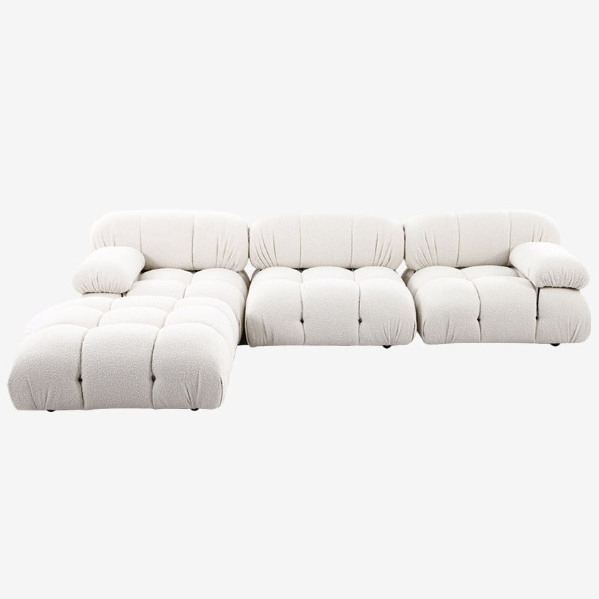 Mario Bellini Boucle Sofa with Ottoman