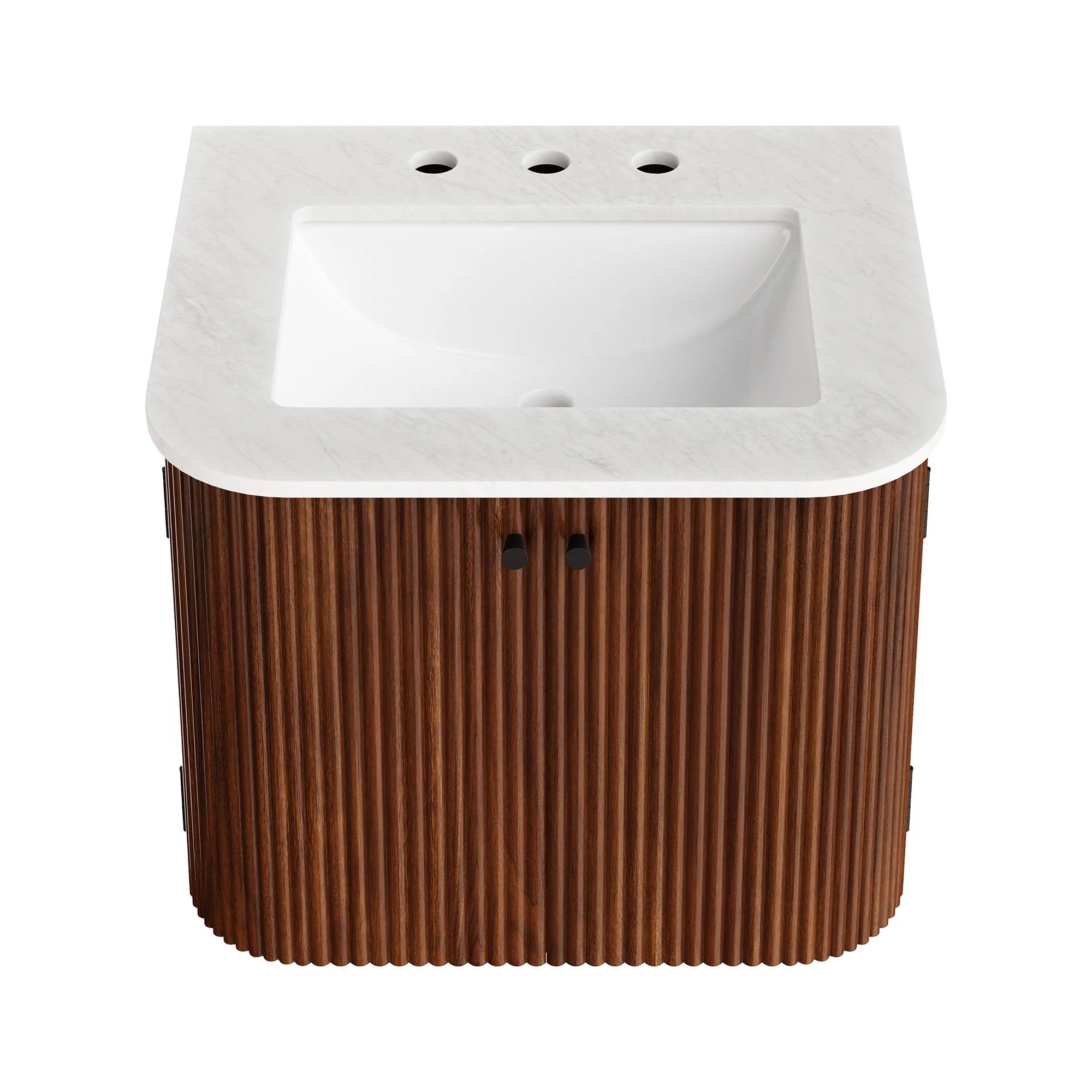 Zia 24" Wall-Mount Bathroom Vanity with Marble Sink