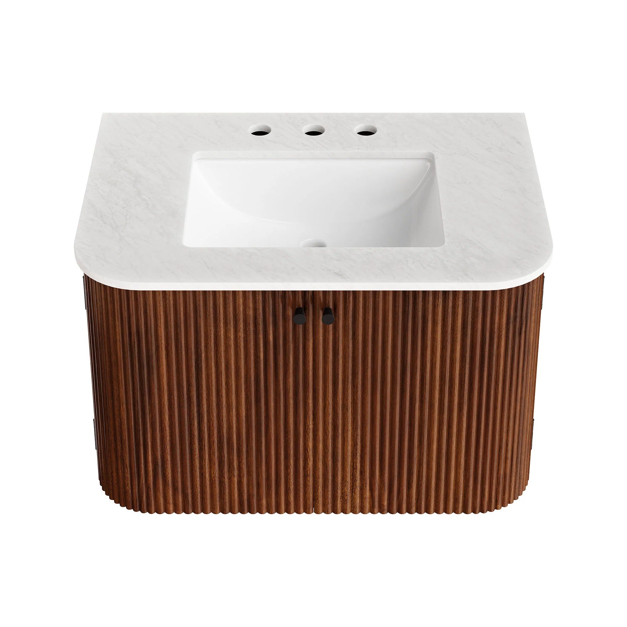 Zia 24" Wall-Mount Bathroom Vanity with Marble Sink