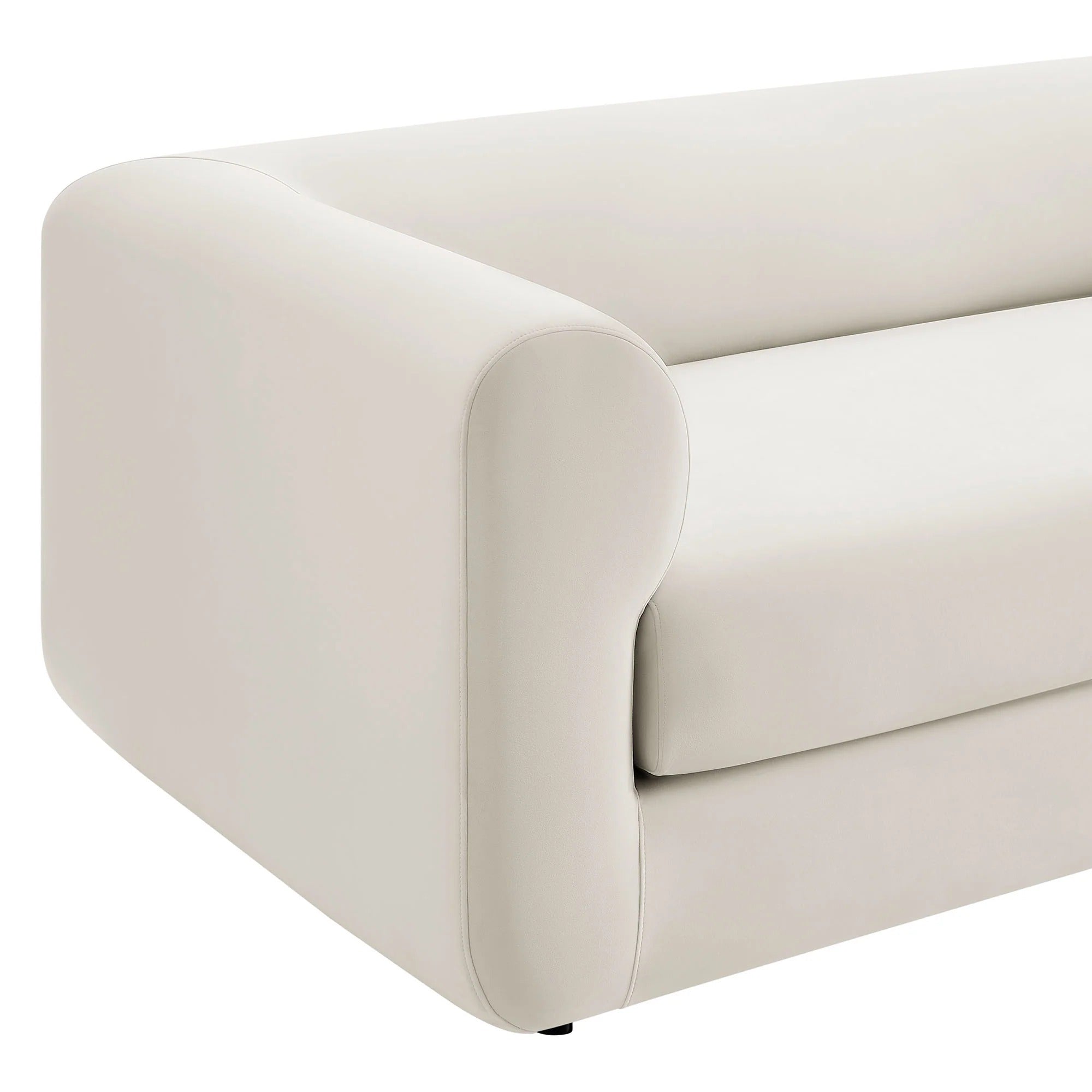 Leif 89" Performance Velvet Upholstered Sofa