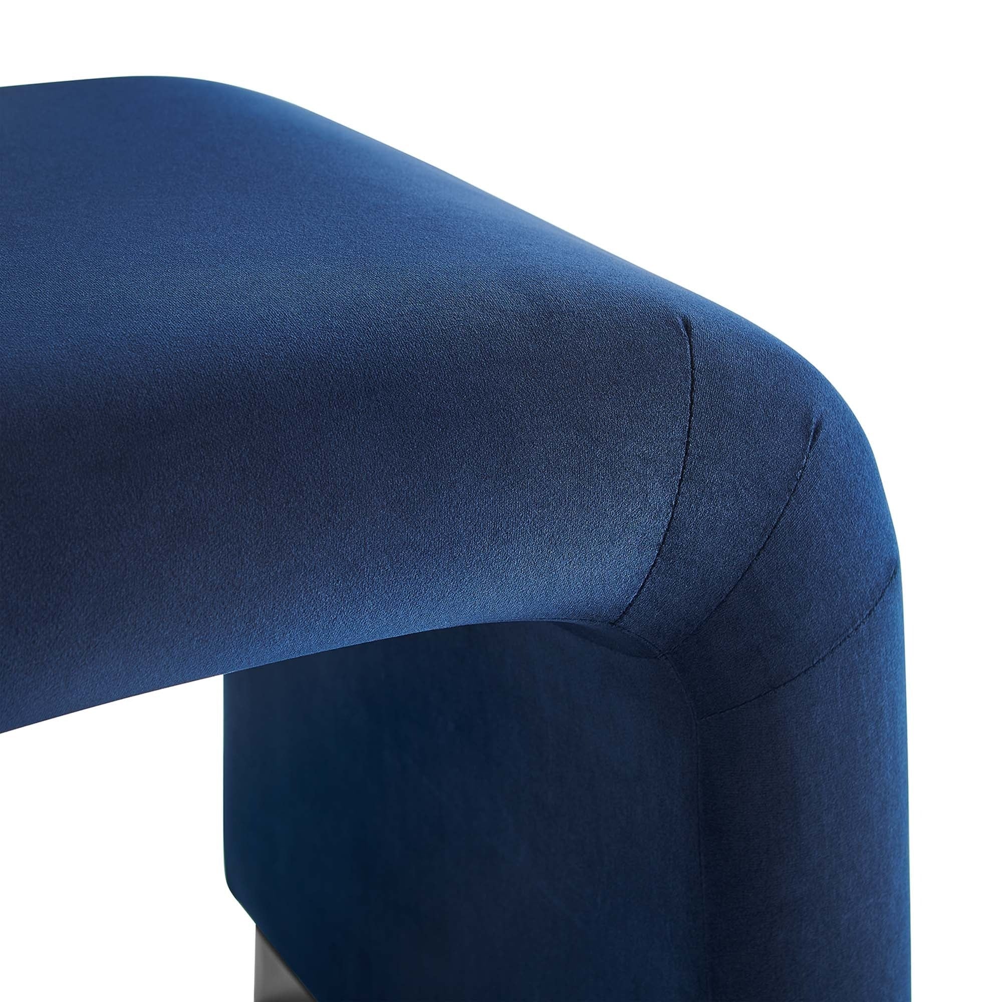 Chaise sans accoudoirs rembourrée en duvet Commix