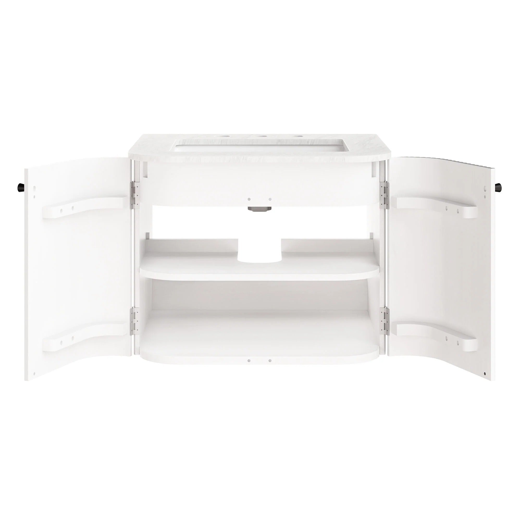 Zia 24" Wall-Mount Bathroom Vanity with Marble Sink