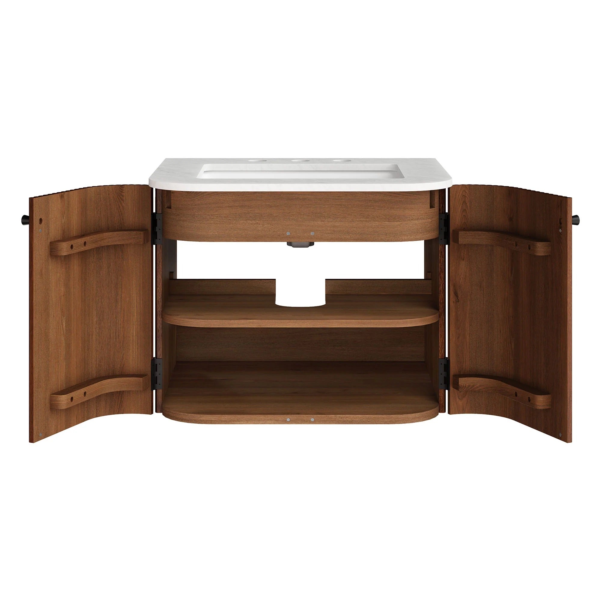Zia 24" Wall-Mount Bathroom Vanity with Marble Sink