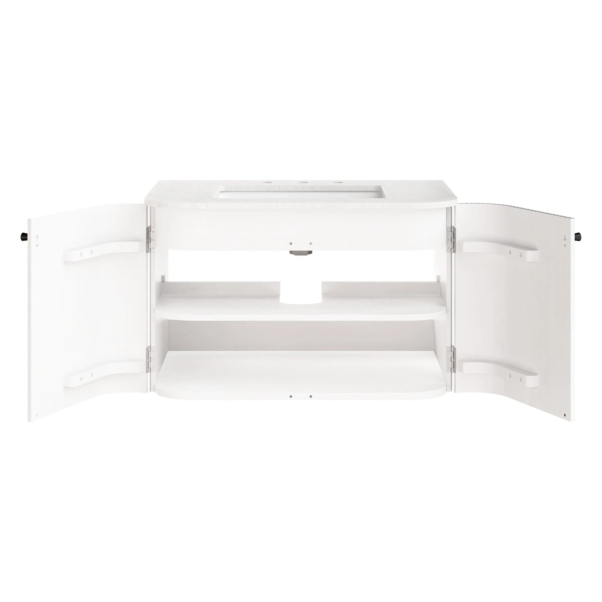 Zia 24" Wall-Mount Bathroom Vanity with Marble Sink