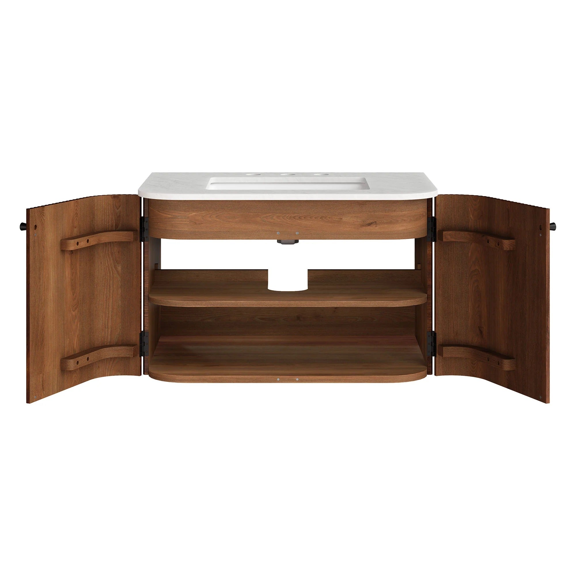 Zia 24" Wall-Mount Bathroom Vanity with Marble Sink