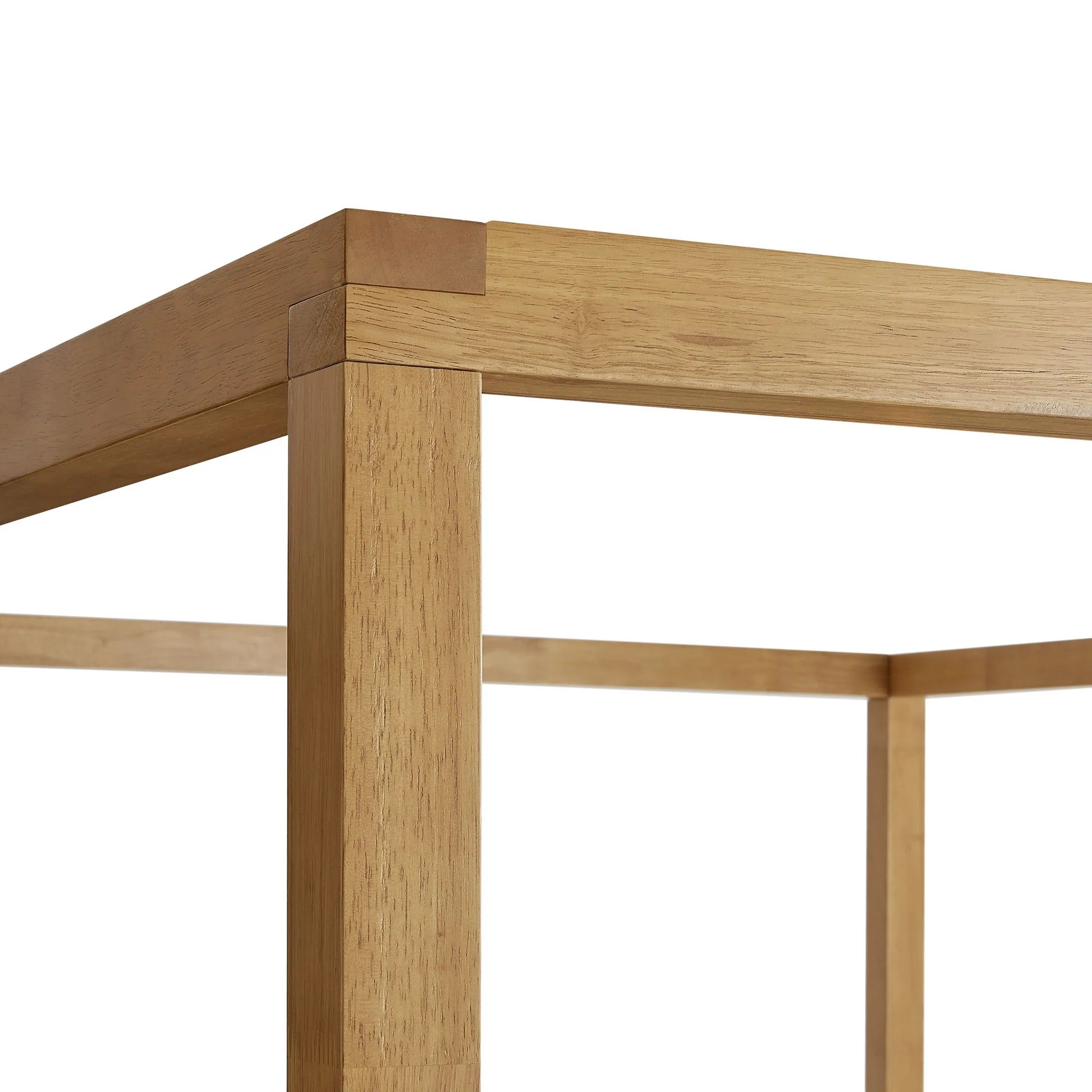 Alva Queen Wood Canopy Platform Bed