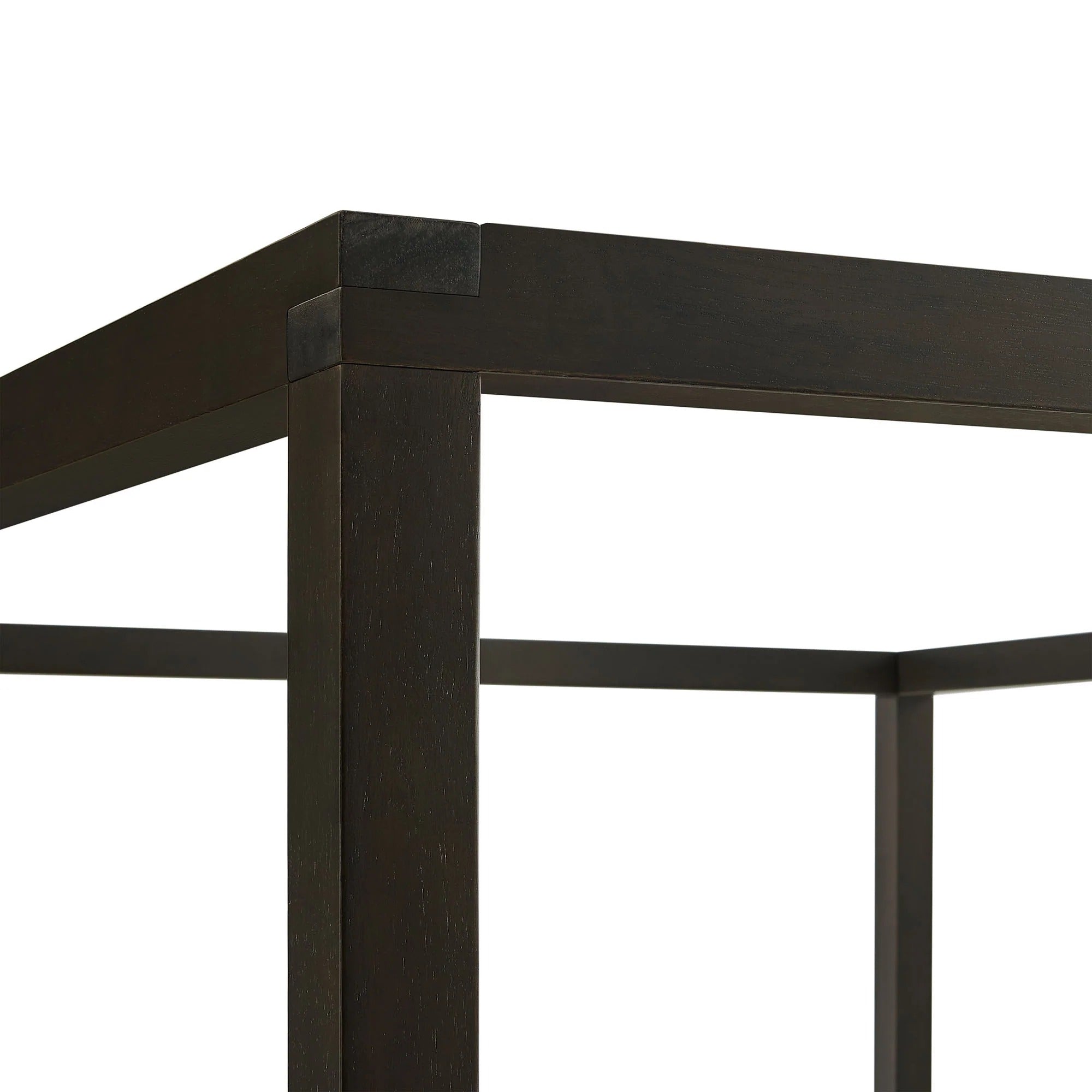 Alva Queen Wood Canopy Platform Bed