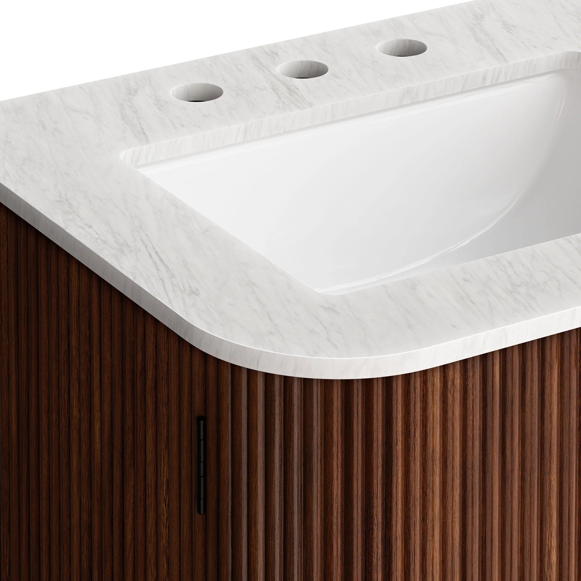 Zia 24" Wall-Mount Bathroom Vanity with Marble Sink