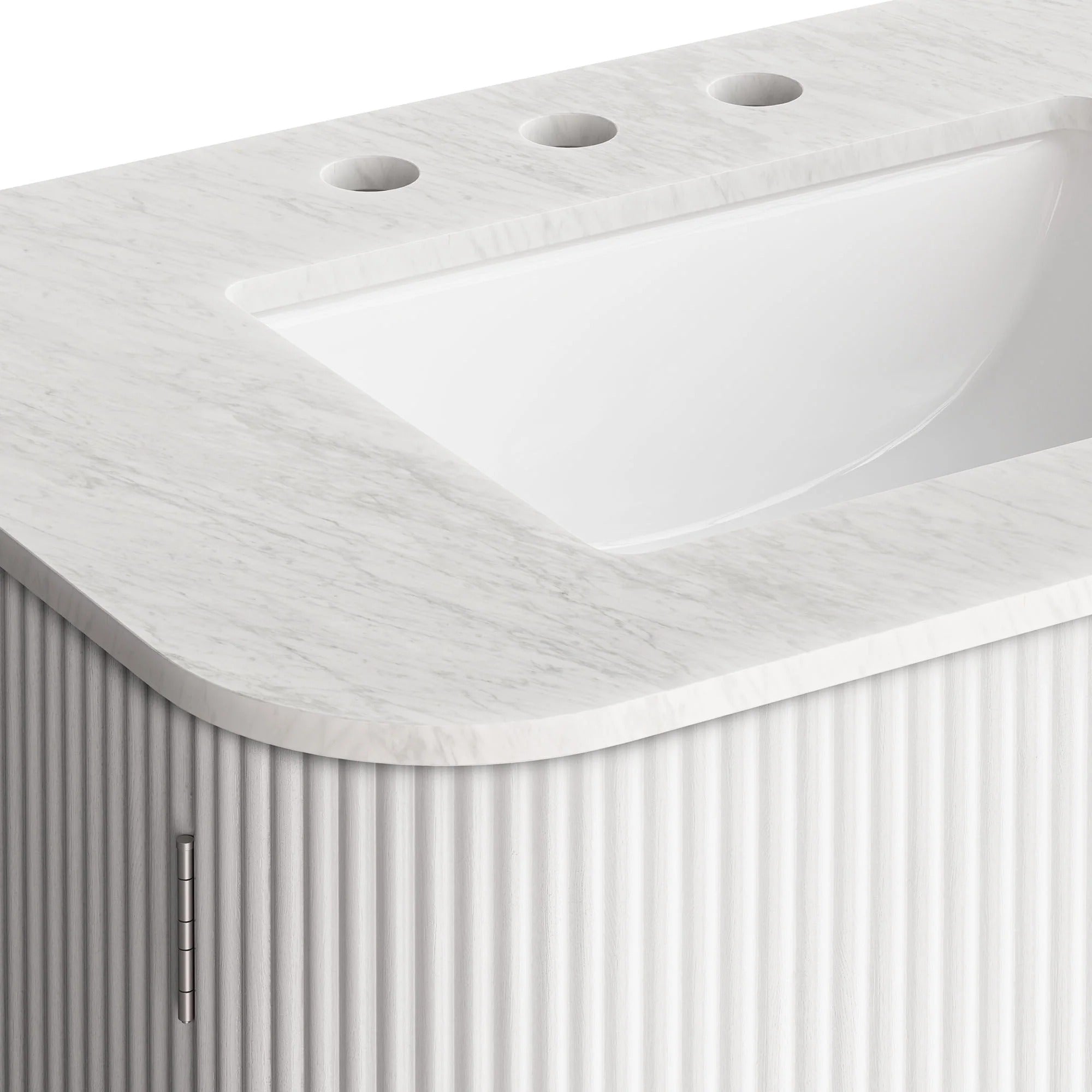 Zia 24" Wall-Mount Bathroom Vanity with Marble Sink