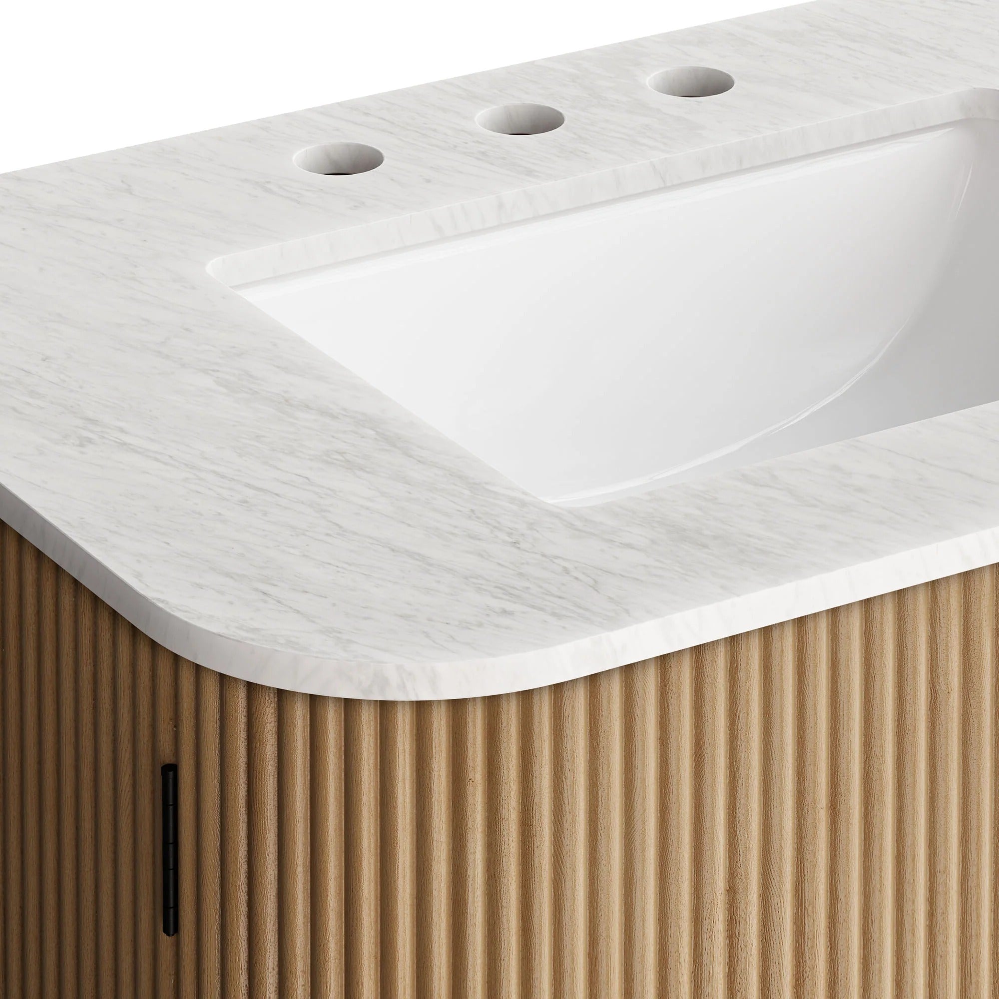 Zia 24" Wall-Mount Bathroom Vanity with Marble Sink