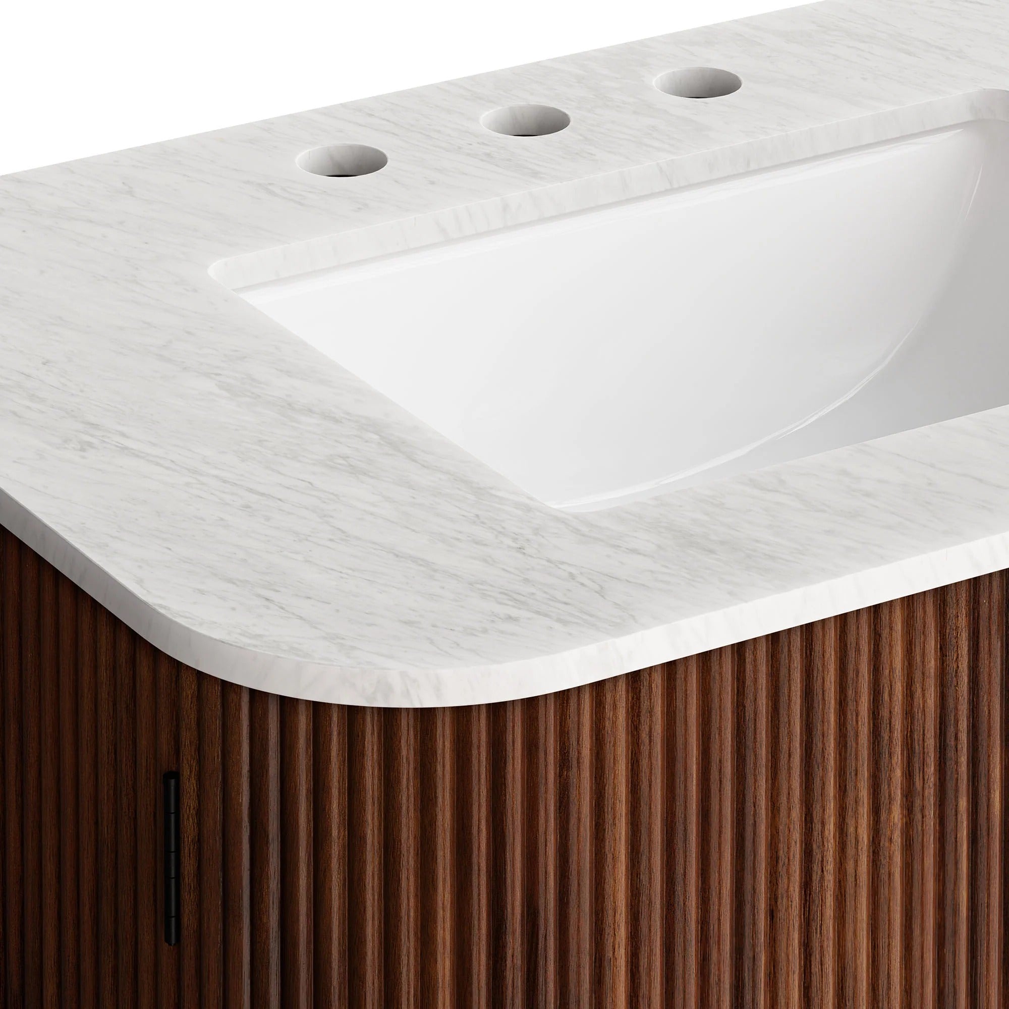 Zia 24" Wall-Mount Bathroom Vanity with Marble Sink