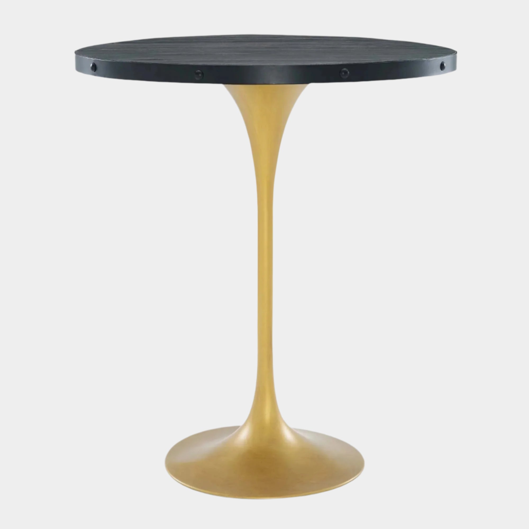 Drive Wood Bar Table in Black Gold