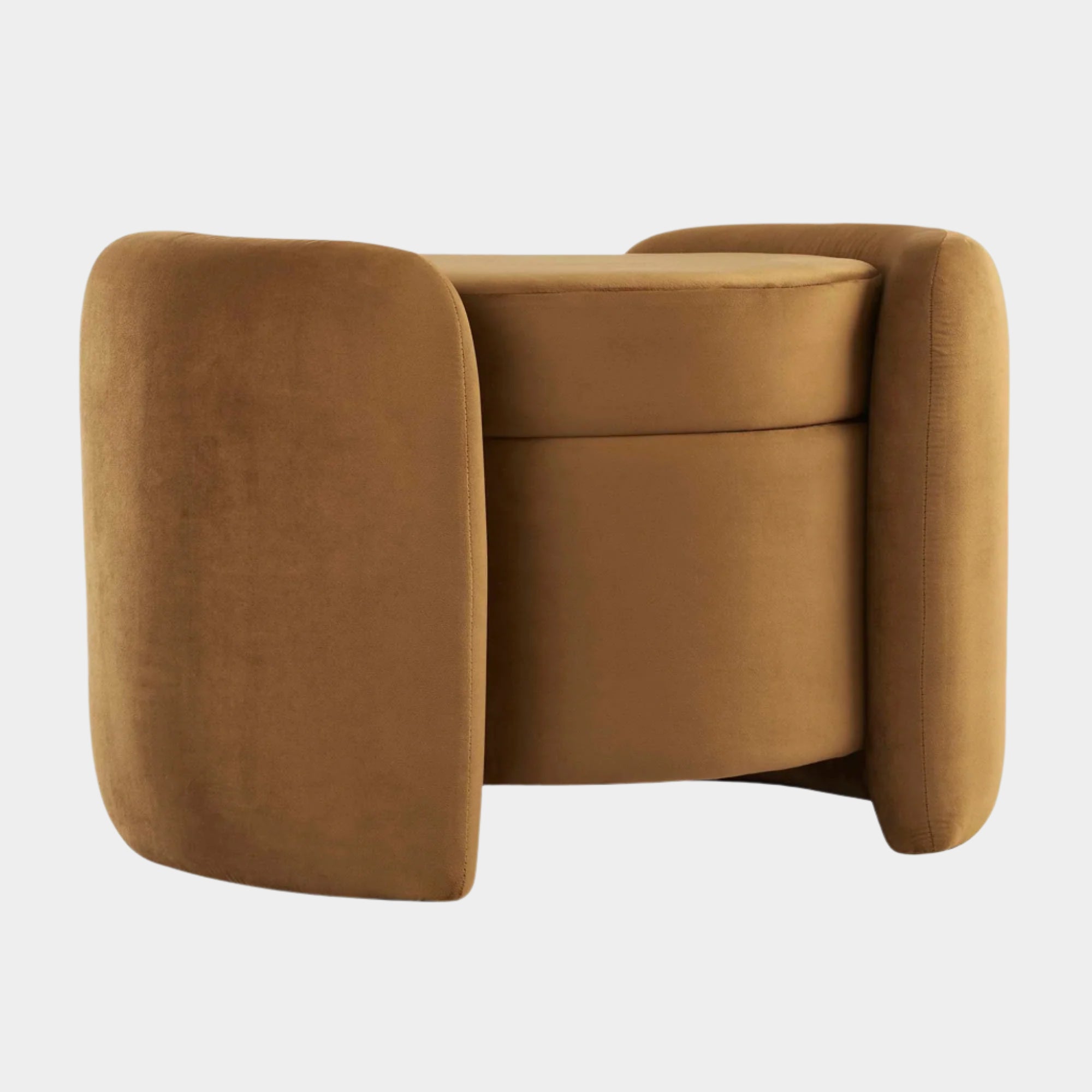 Nebula Upholstered Performance Velvet Ottoman