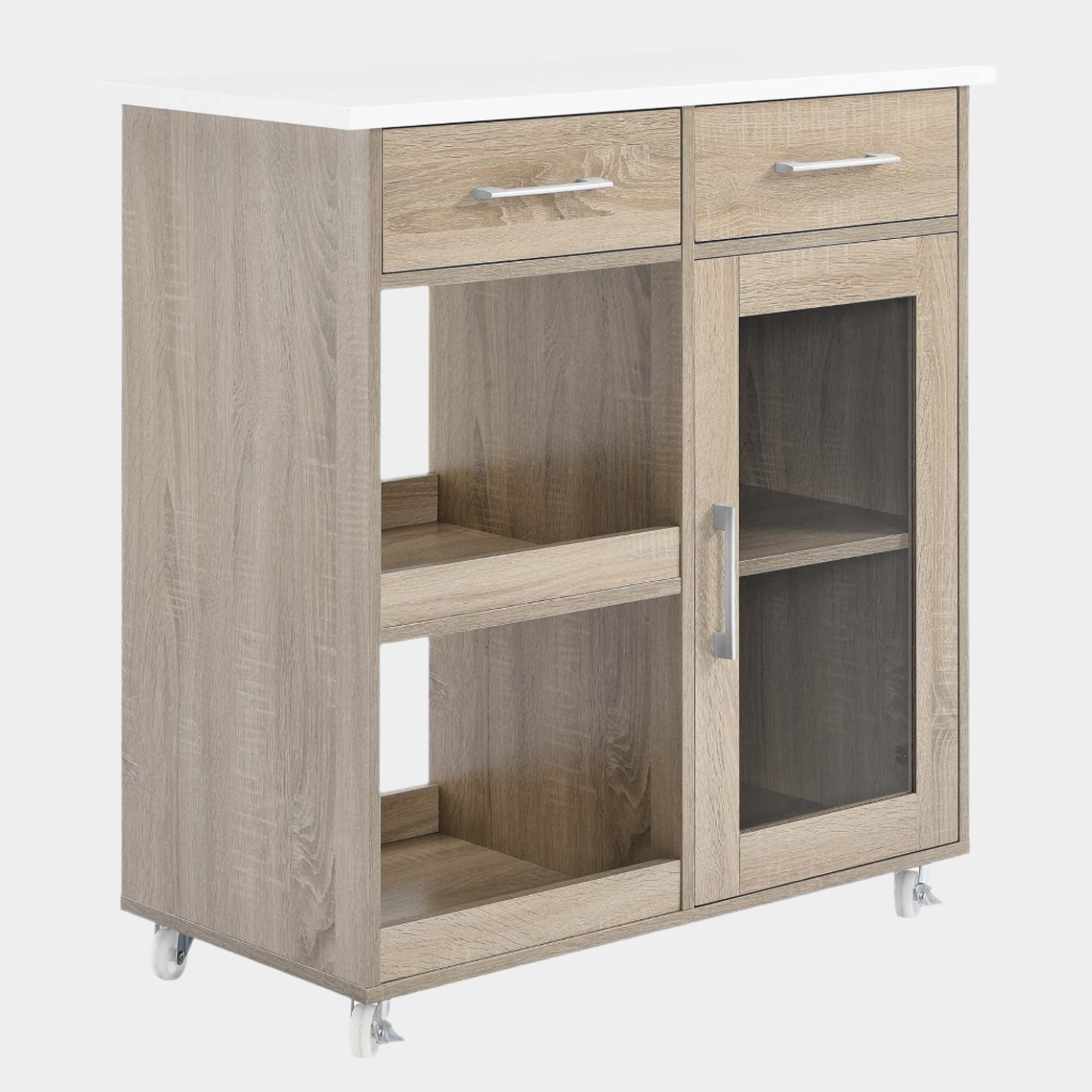 Culinary Kitchen Cart With Towel Bar