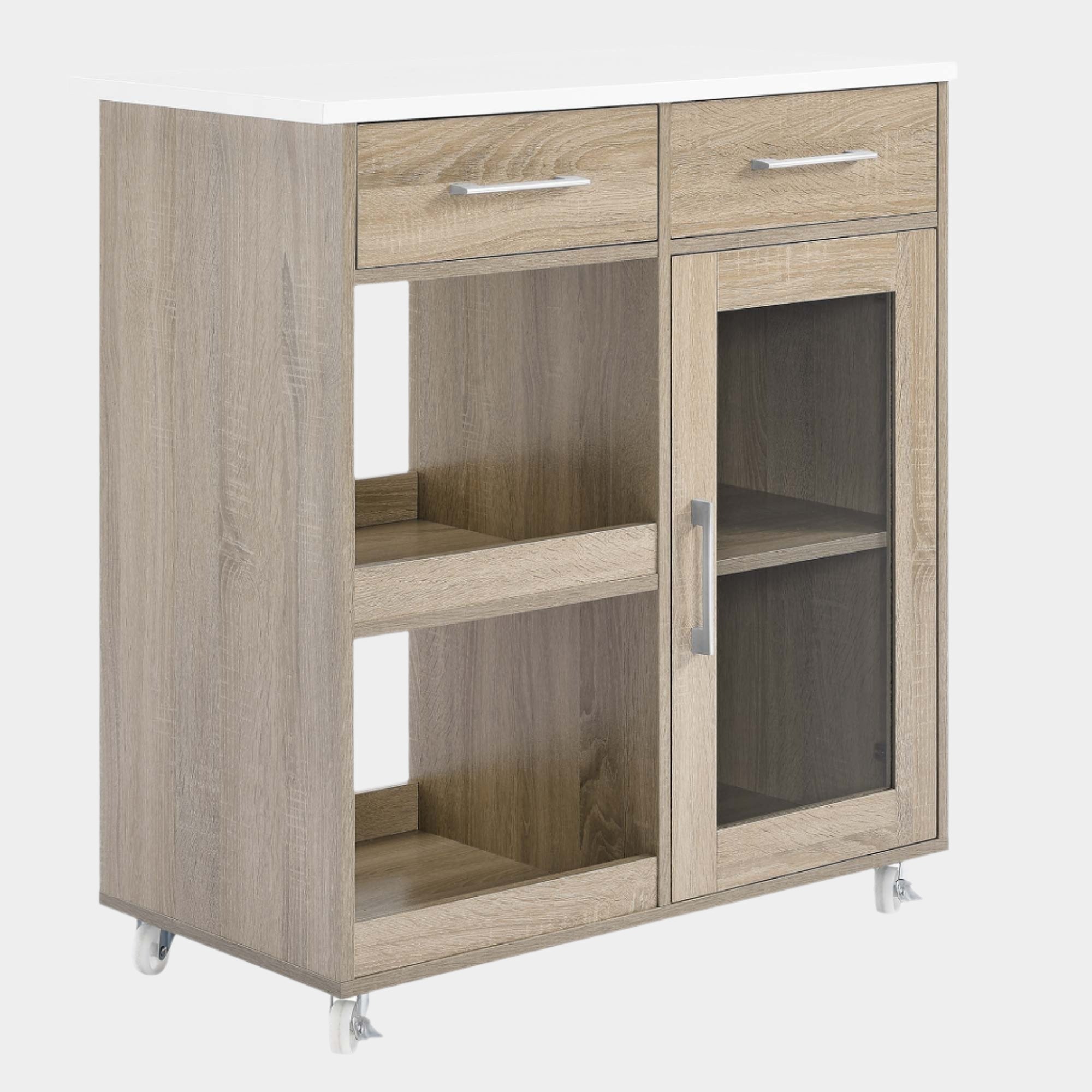 Culinary Kitchen Cart With Spice Rack