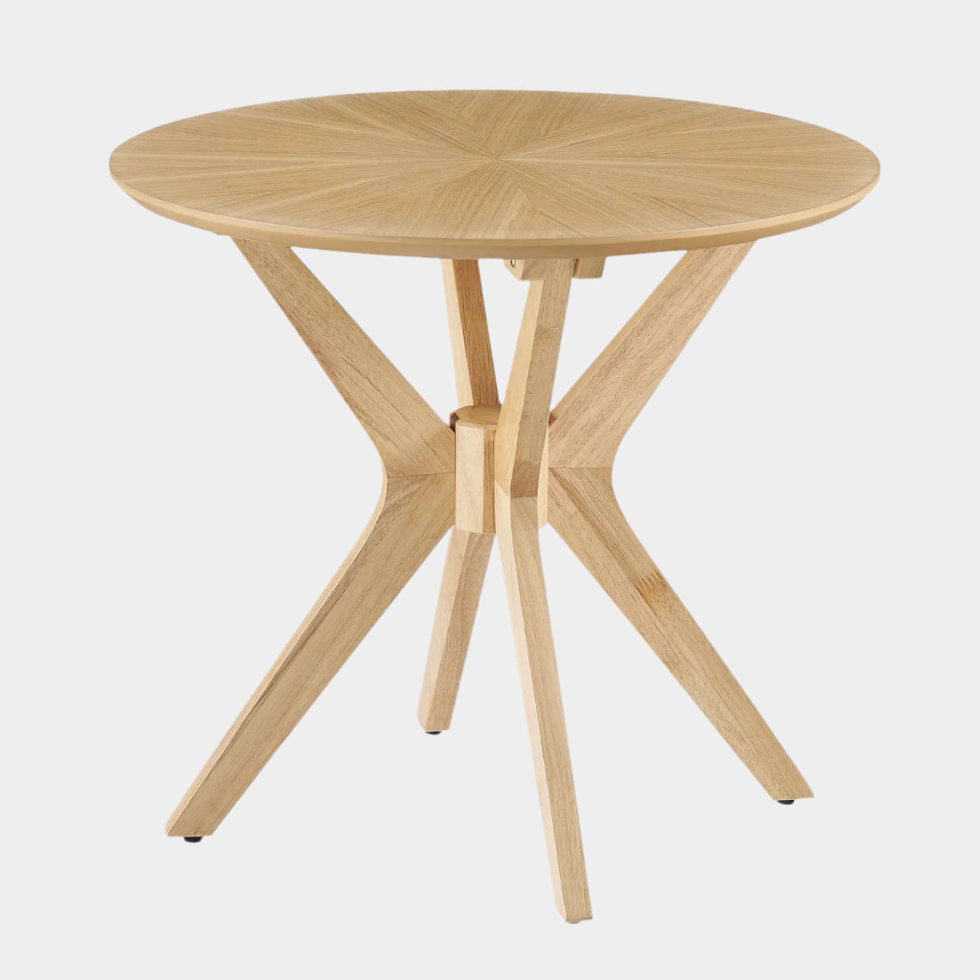 Crossroads 24” Round Wood Side Table