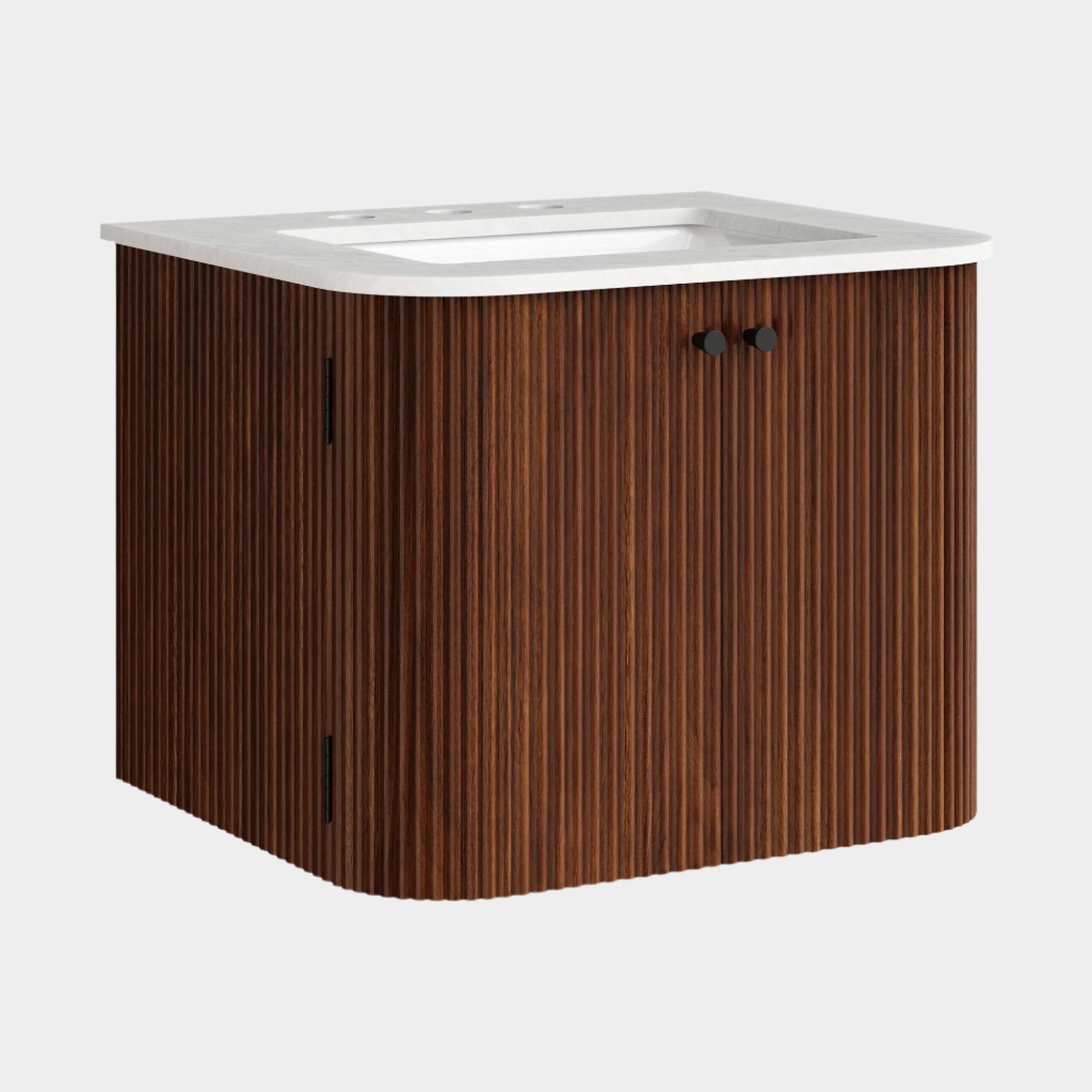 Zia 24" Wall-Mount Bathroom Vanity with Marble Sink