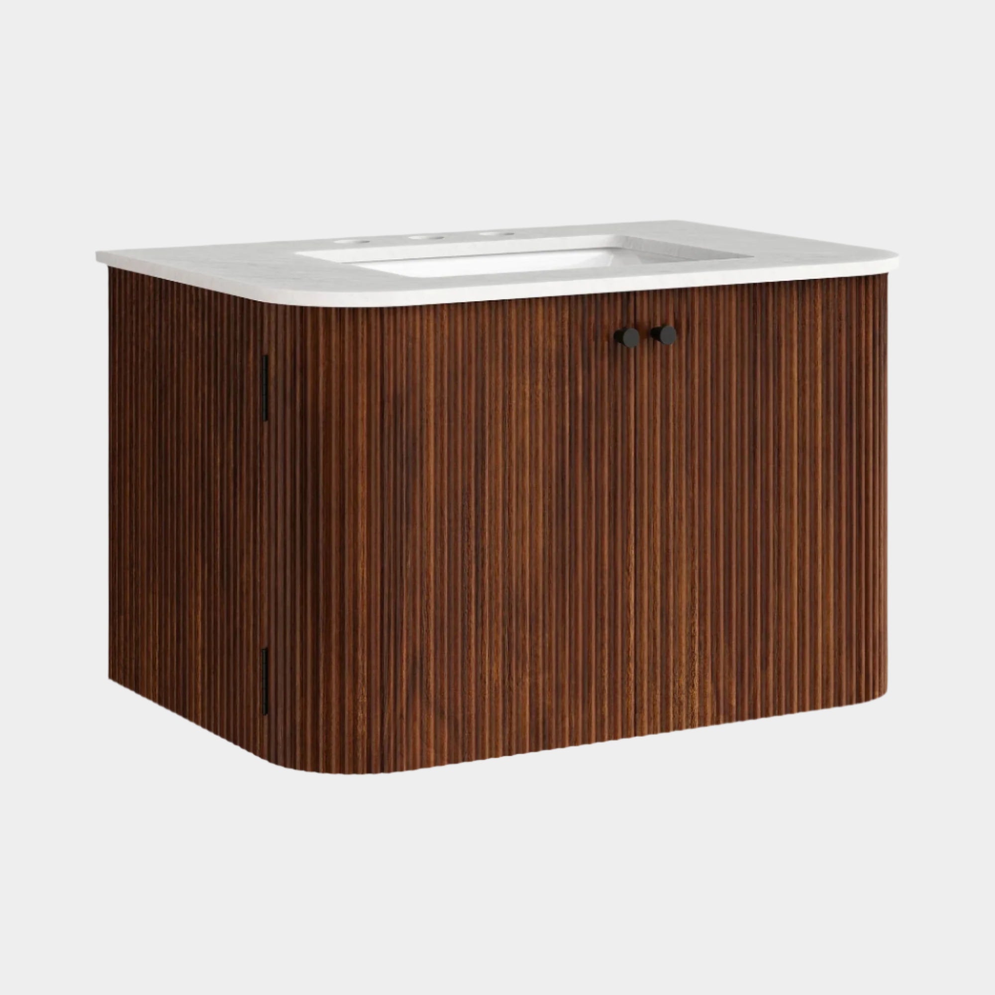 Zia 24" Wall-Mount Bathroom Vanity with Marble Sink
