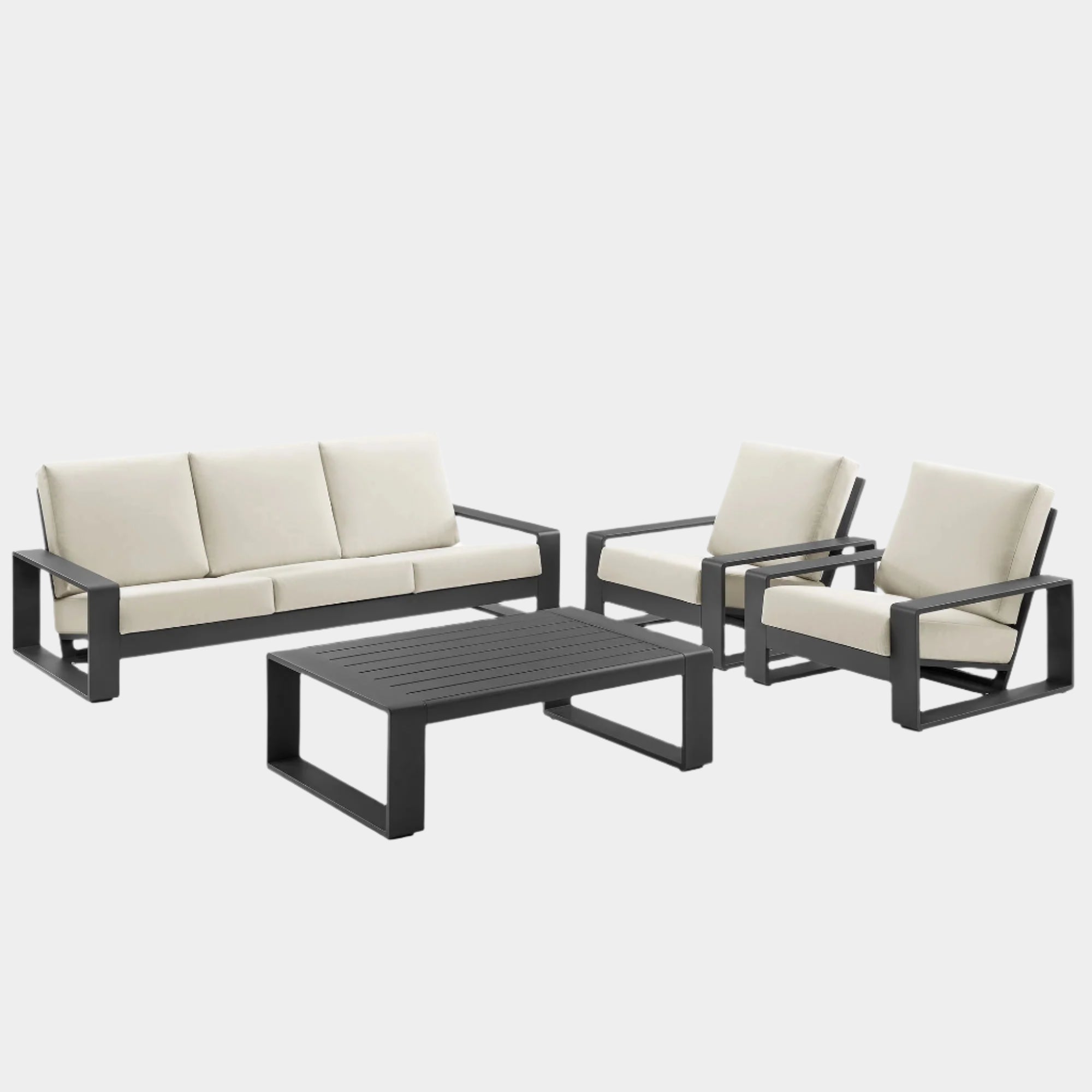 Lirienne 4-Piece Outdoor Patio Aluminum Furniture Set