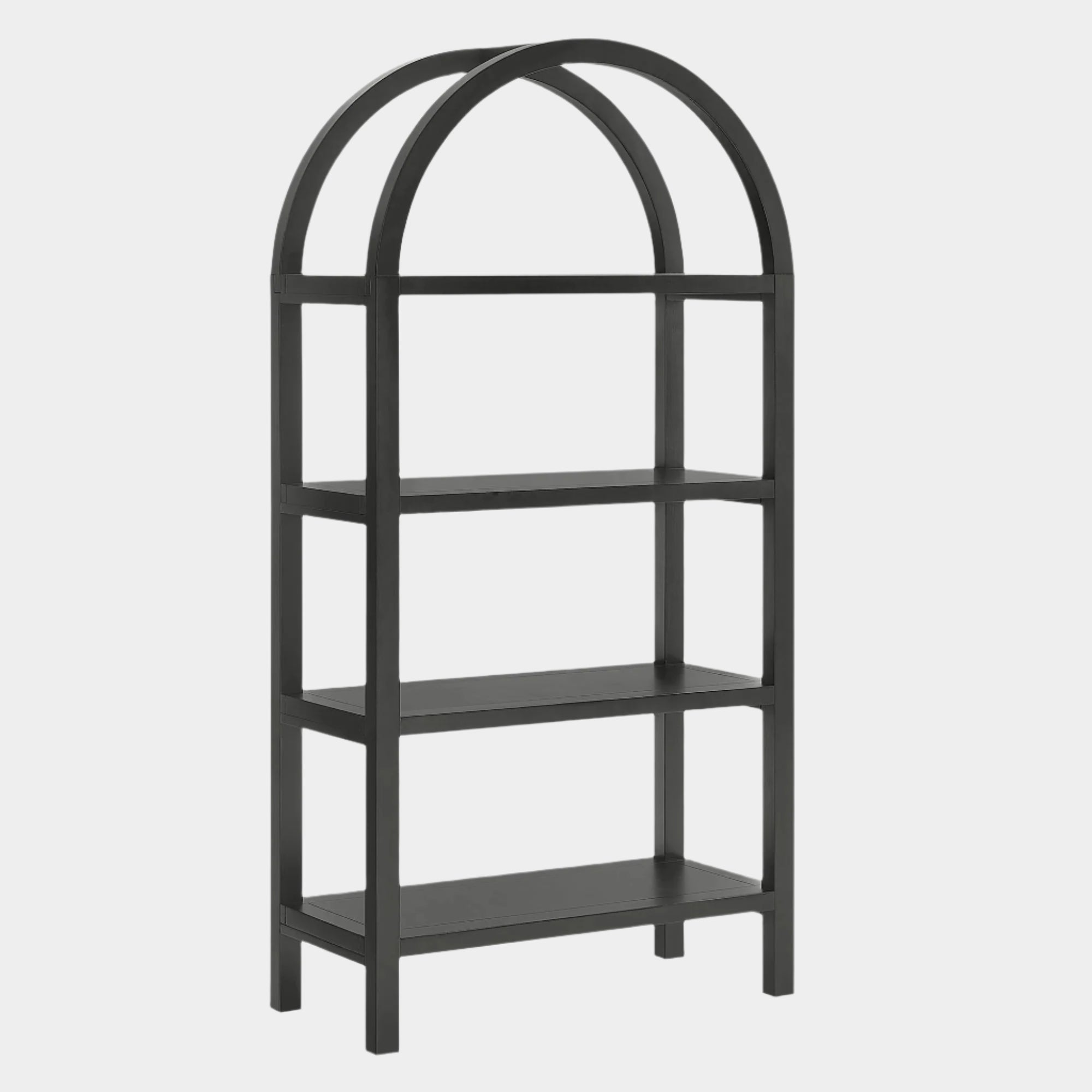 Vexley 60 Inch Wide Arched Bookshelf