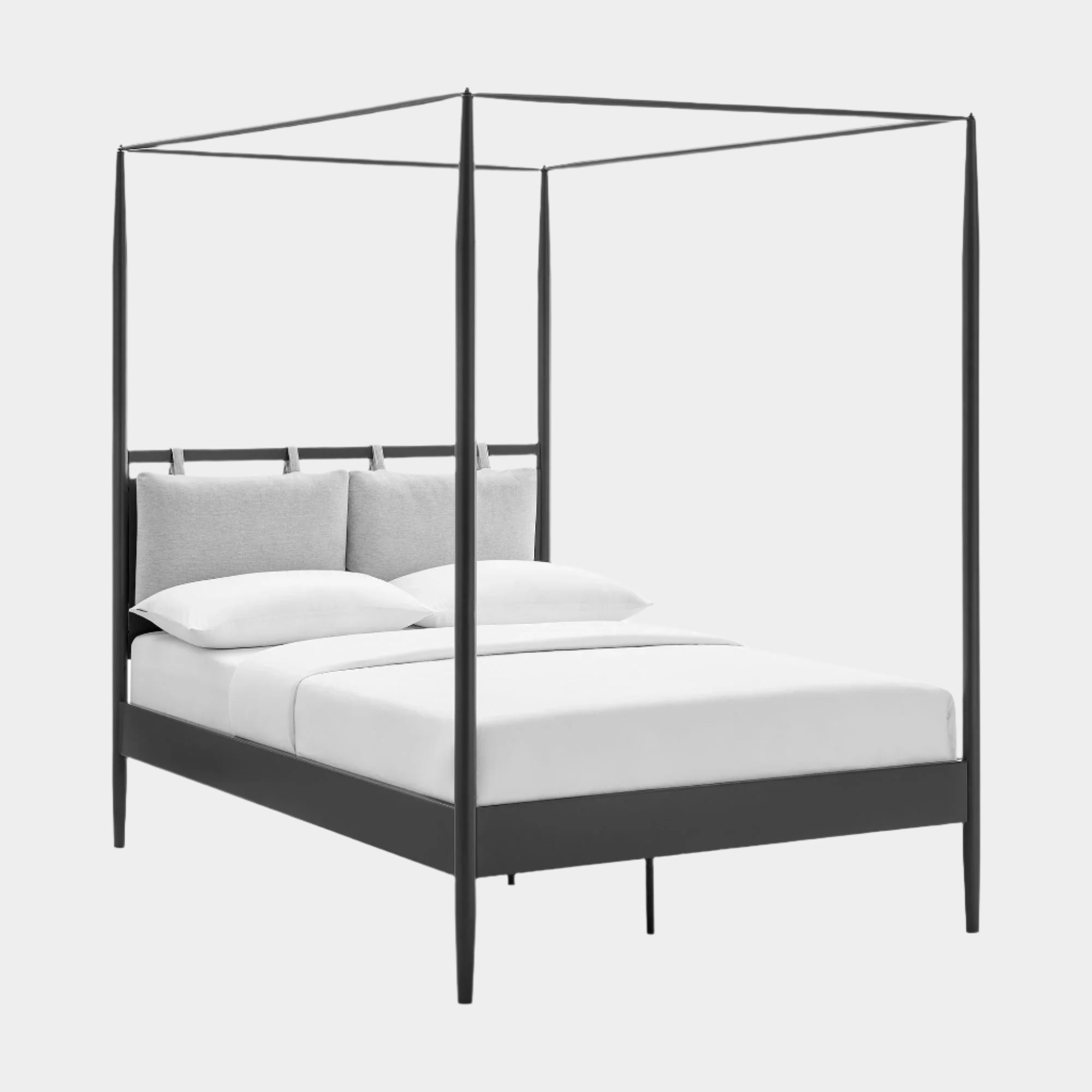 Marlowe 4-Poster Canopy Metal Queen Platform Bed