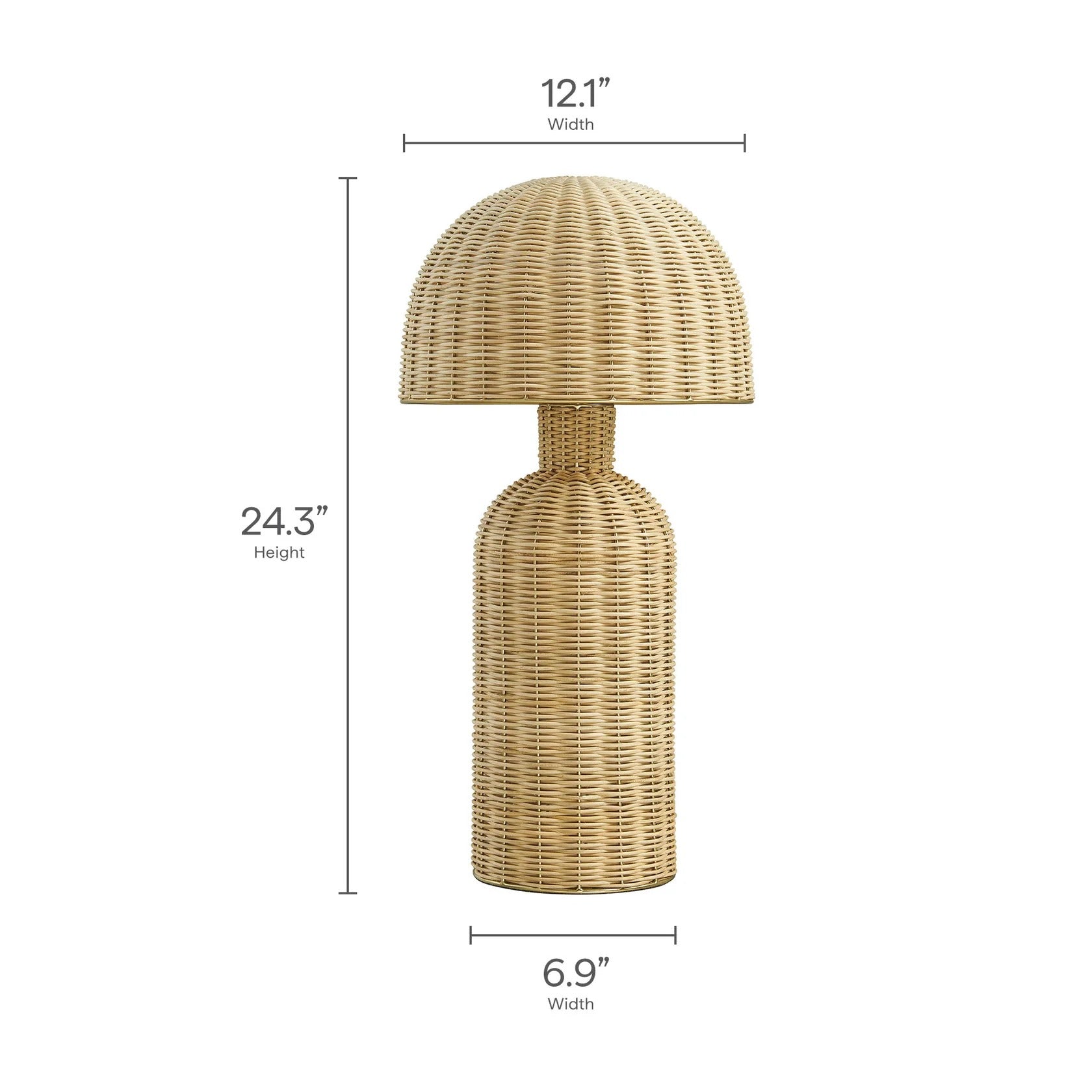 Briar Rattan Table Lamp in Natural
