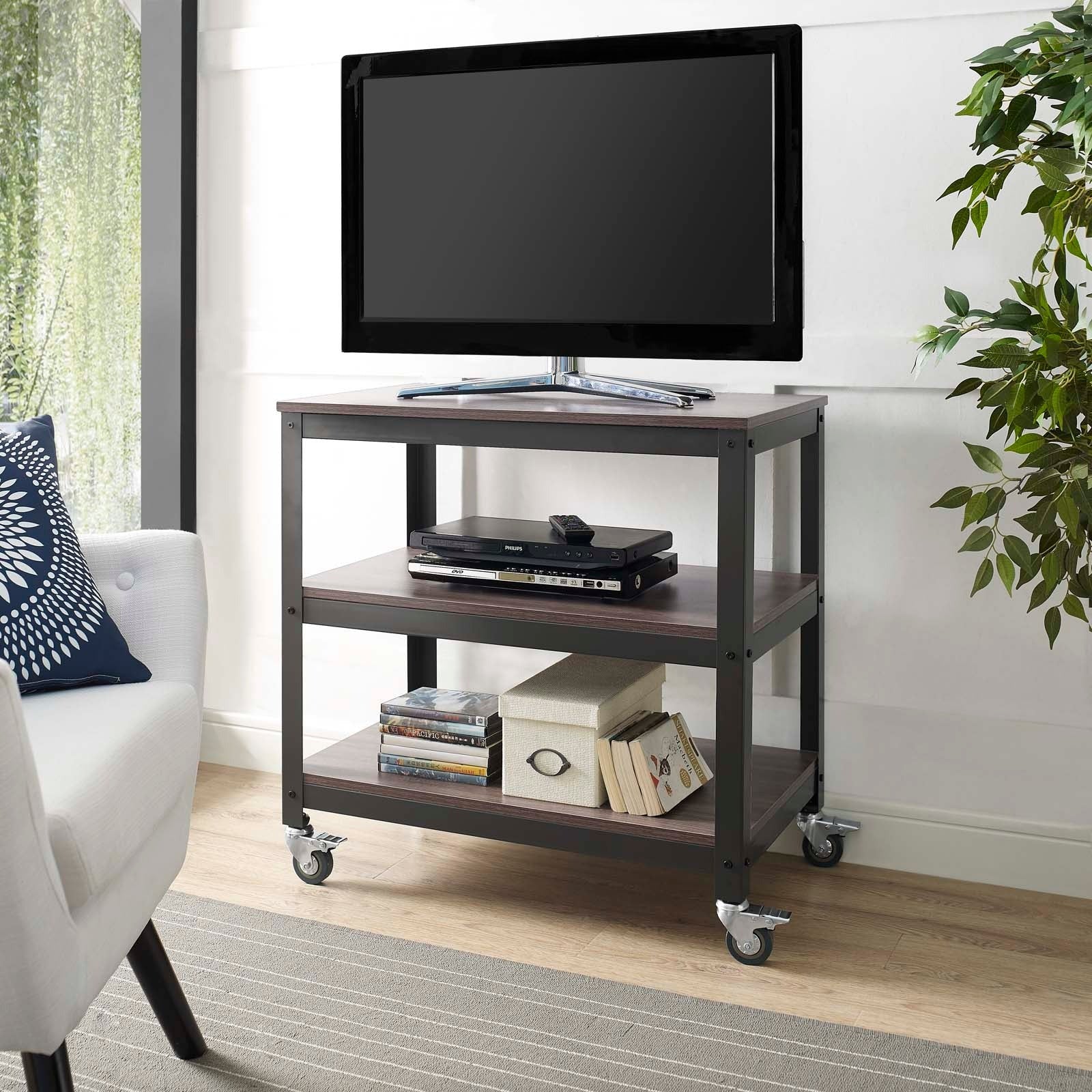 Vivify Tiered Serving Stand in Gray Walnut