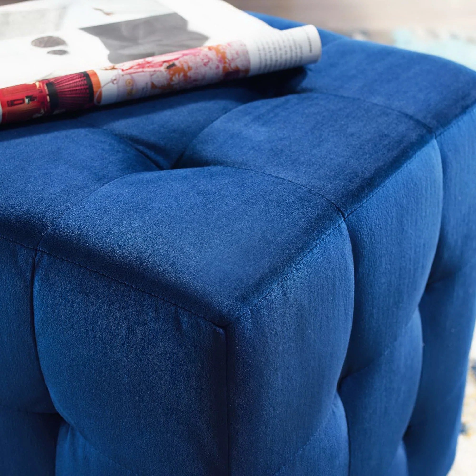 Chaise sans accoudoirs rembourrée en duvet Commix
