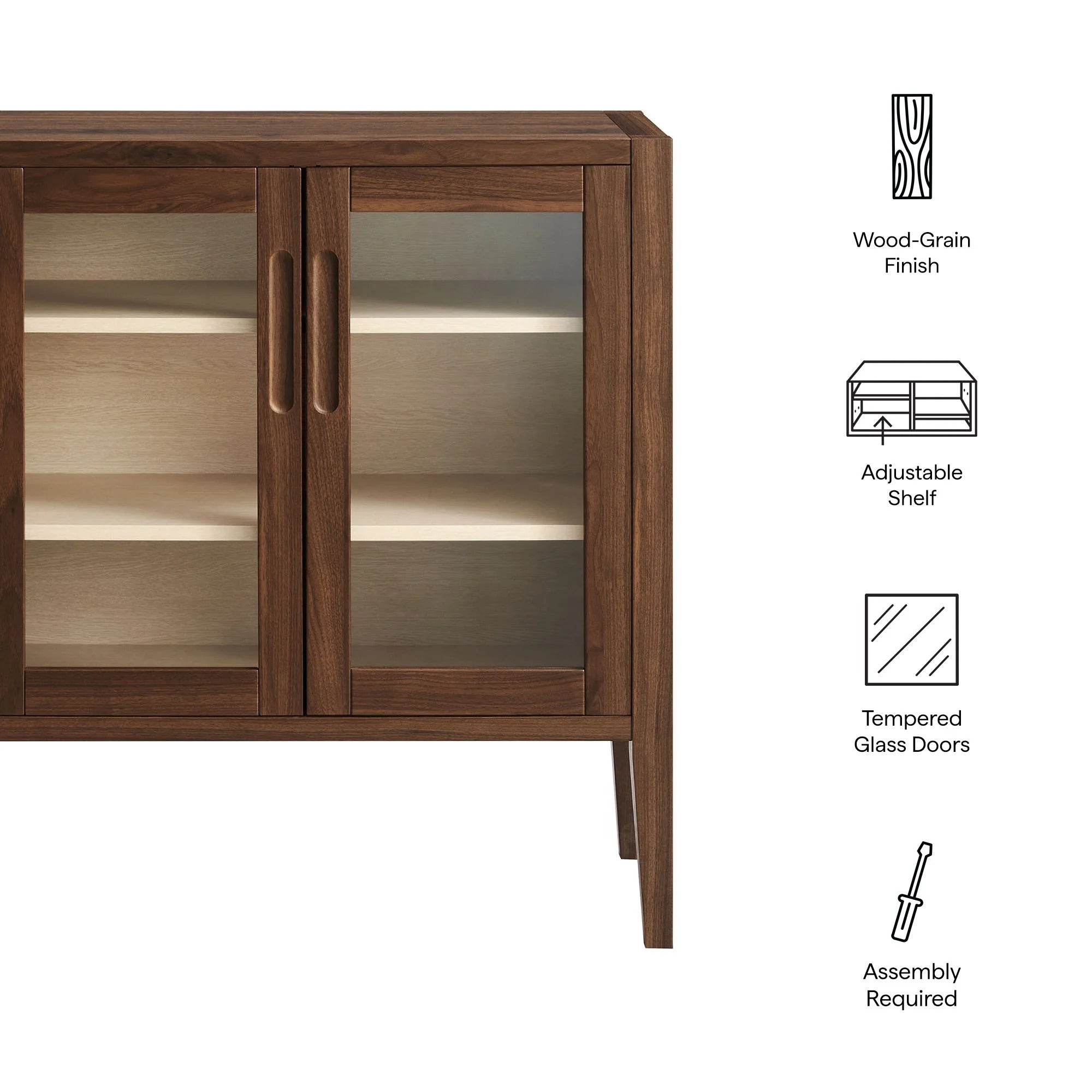 Nell 36" Accent Cabinet in Walnut