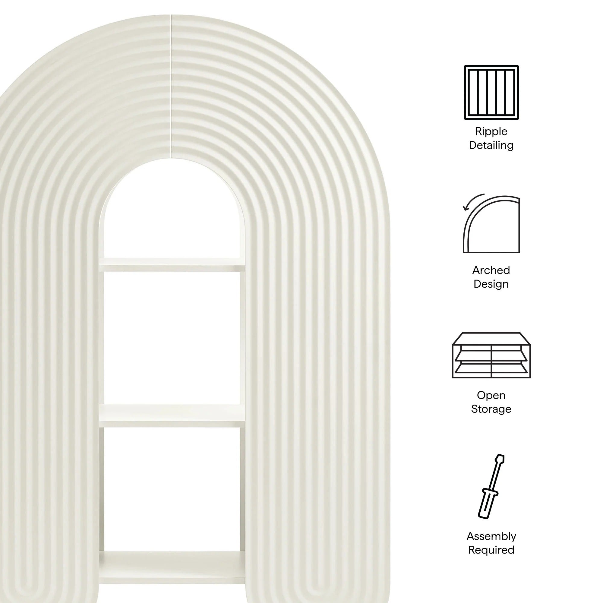 Daydream 58" Arched Bookshelf