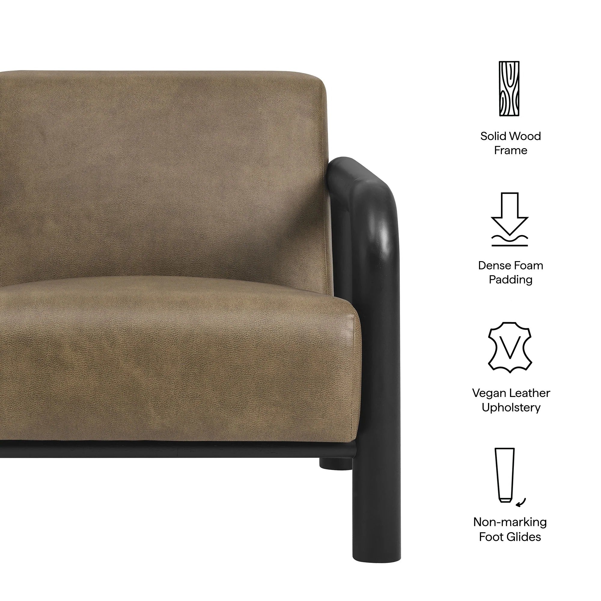 Sereno Vegan Leather Accent Chair