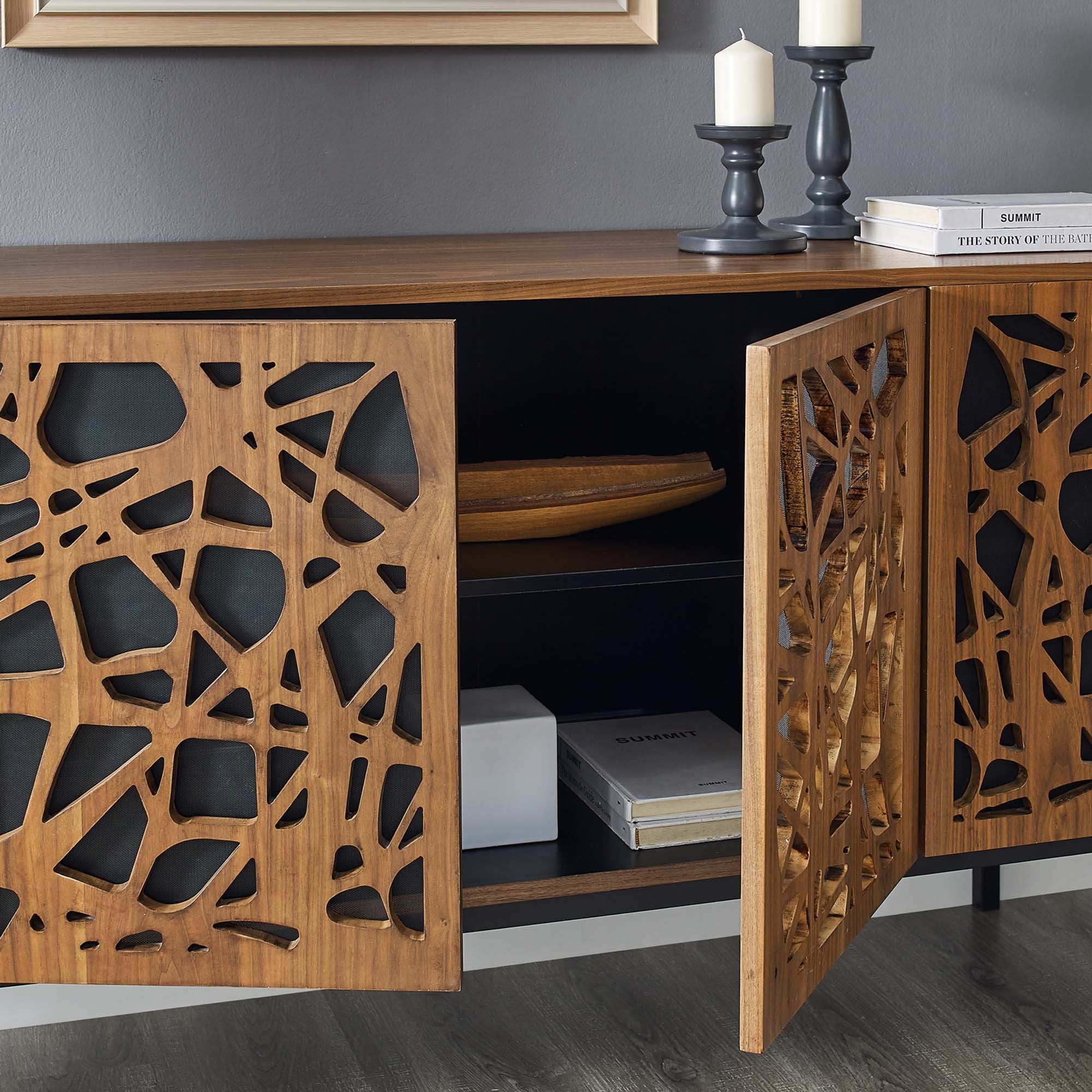 Telluride 73" TV Stand in Walnut
