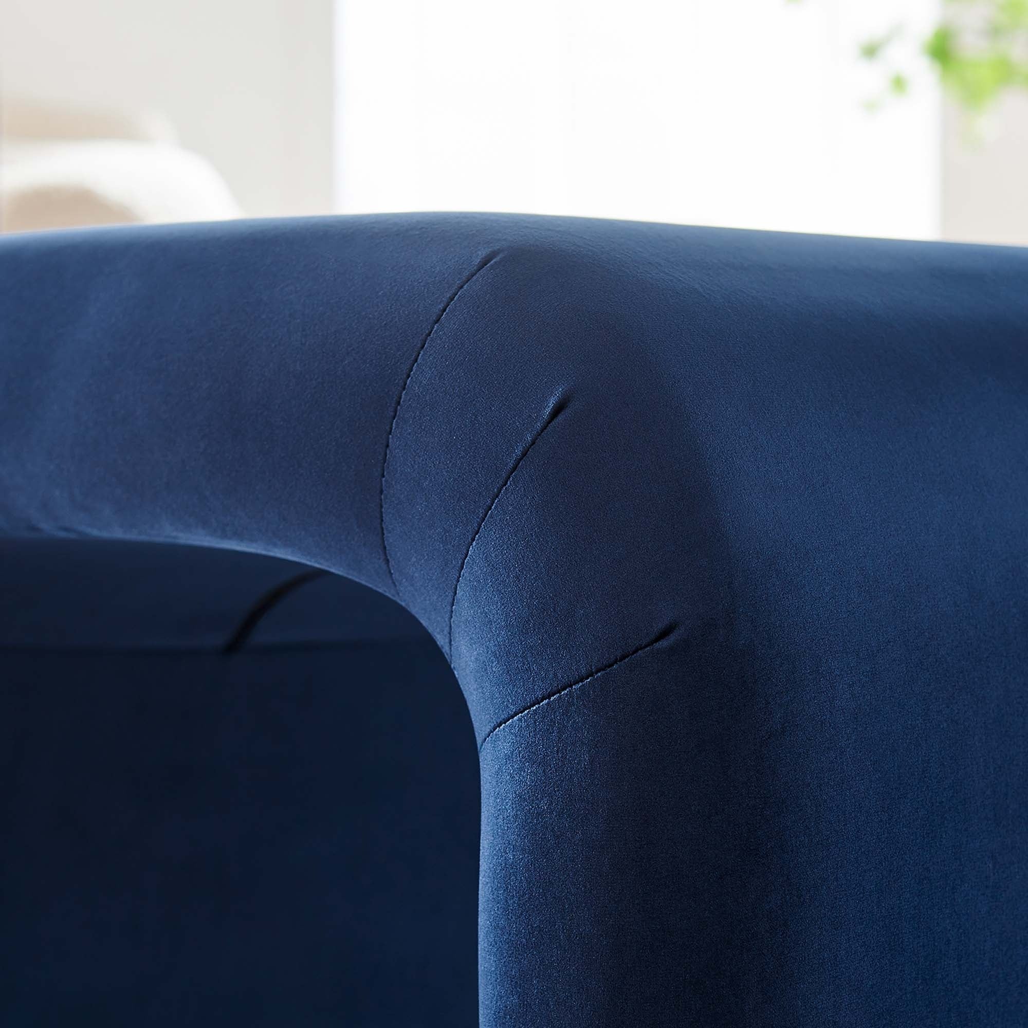 Chaise sans accoudoirs rembourrée en duvet Commix