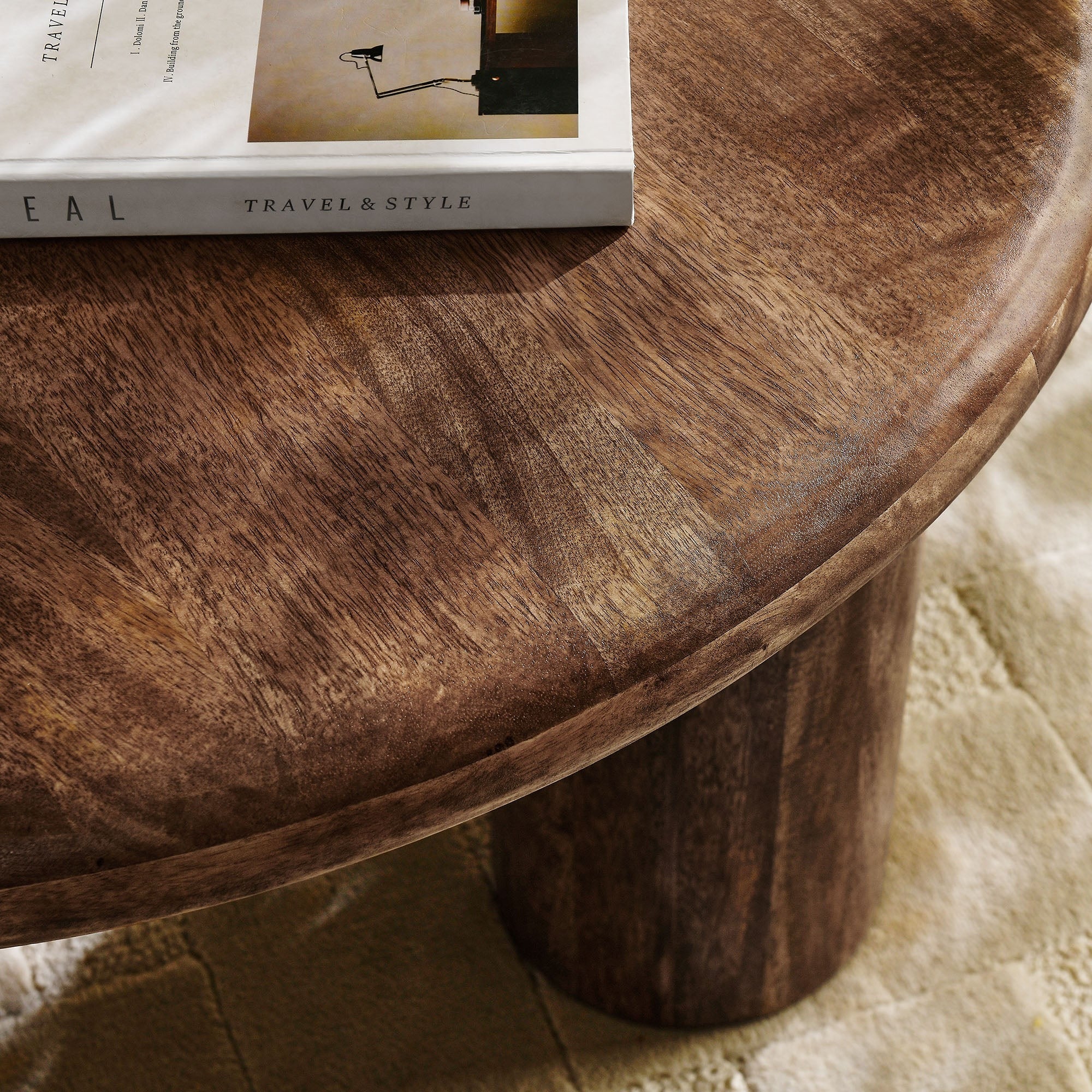 Mavina Round Mango Wood Coffee Table