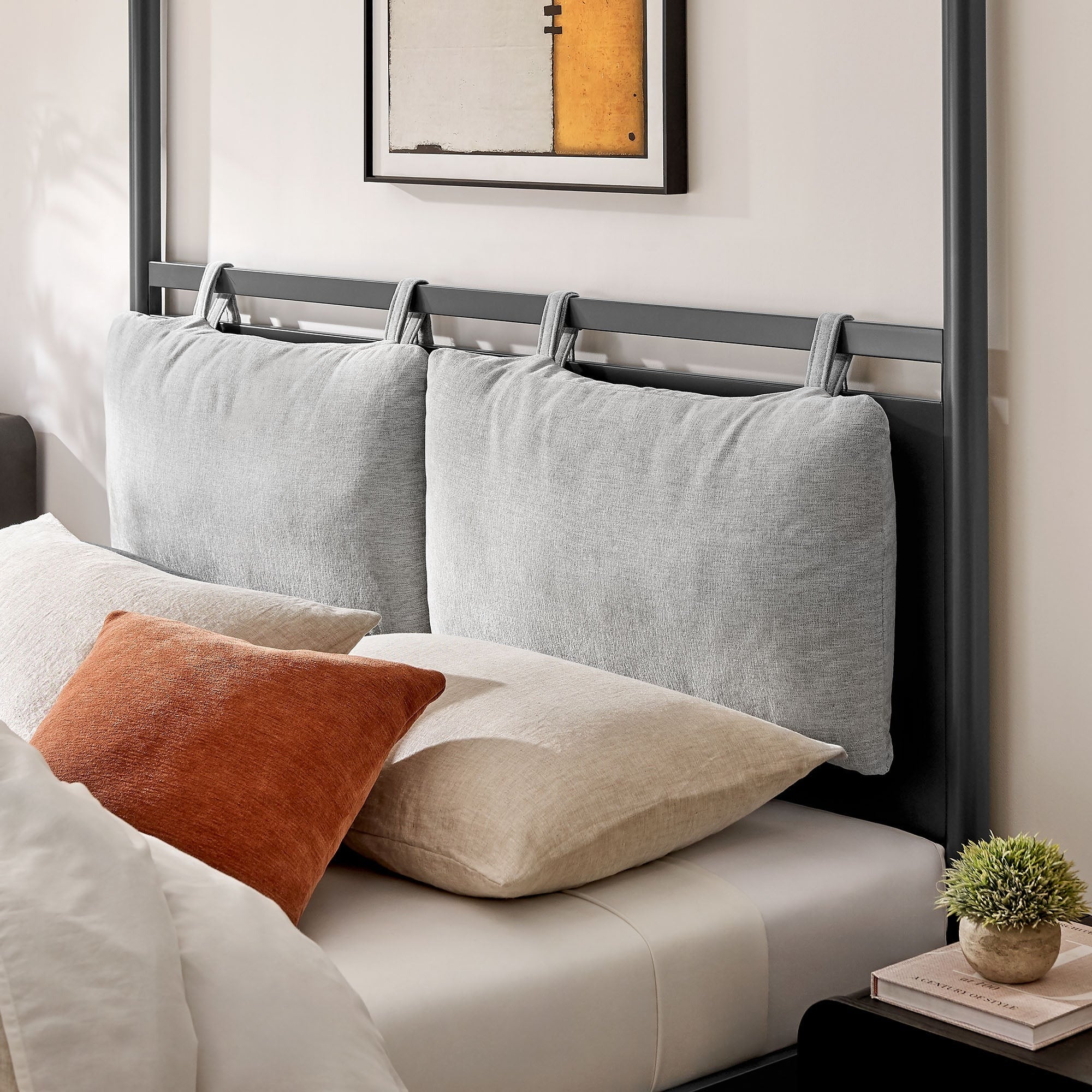 Marlowe 4-Poster Canopy Metal Queen Platform Bed