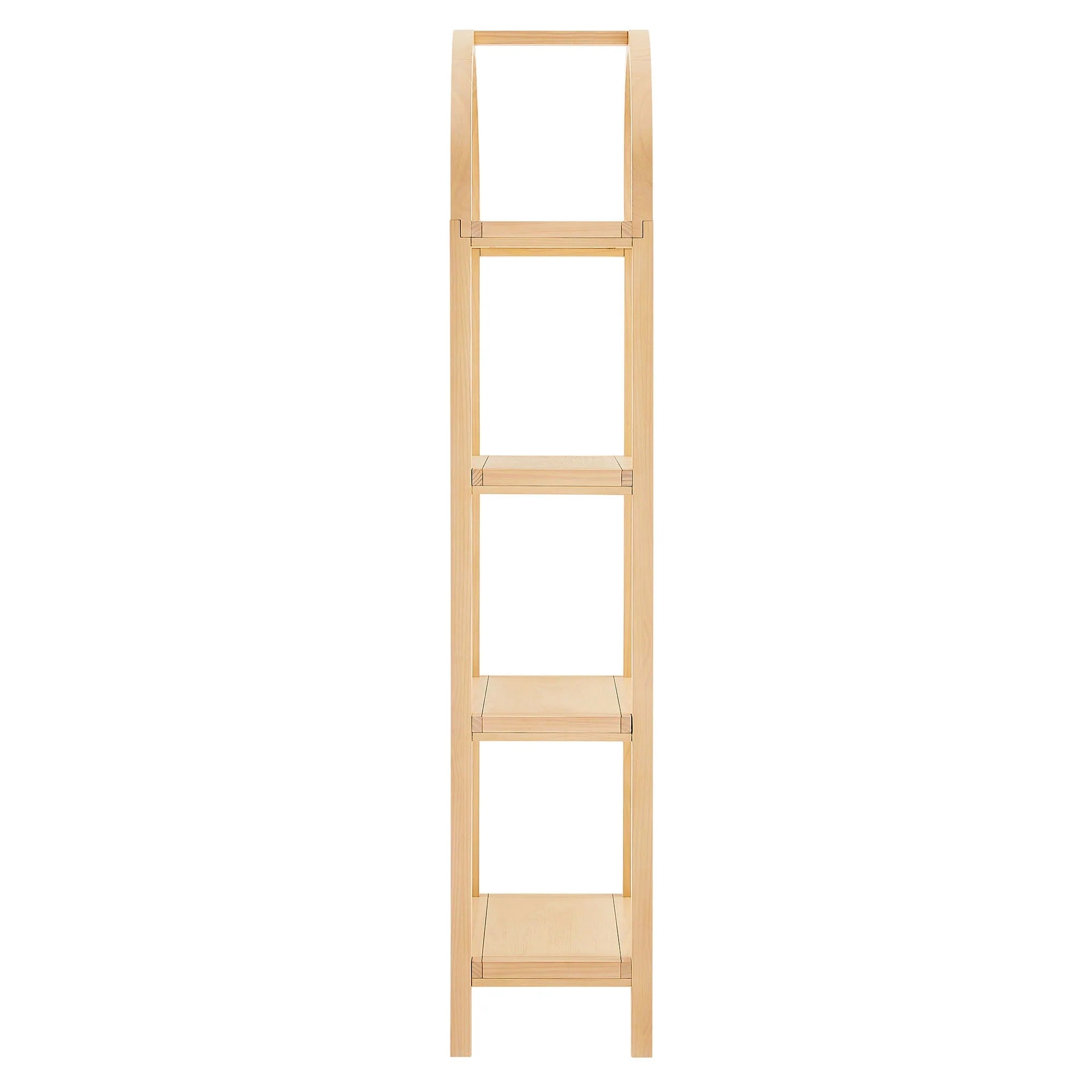 Vexley 72 Inch Tall Narrow Arched Bookshelf