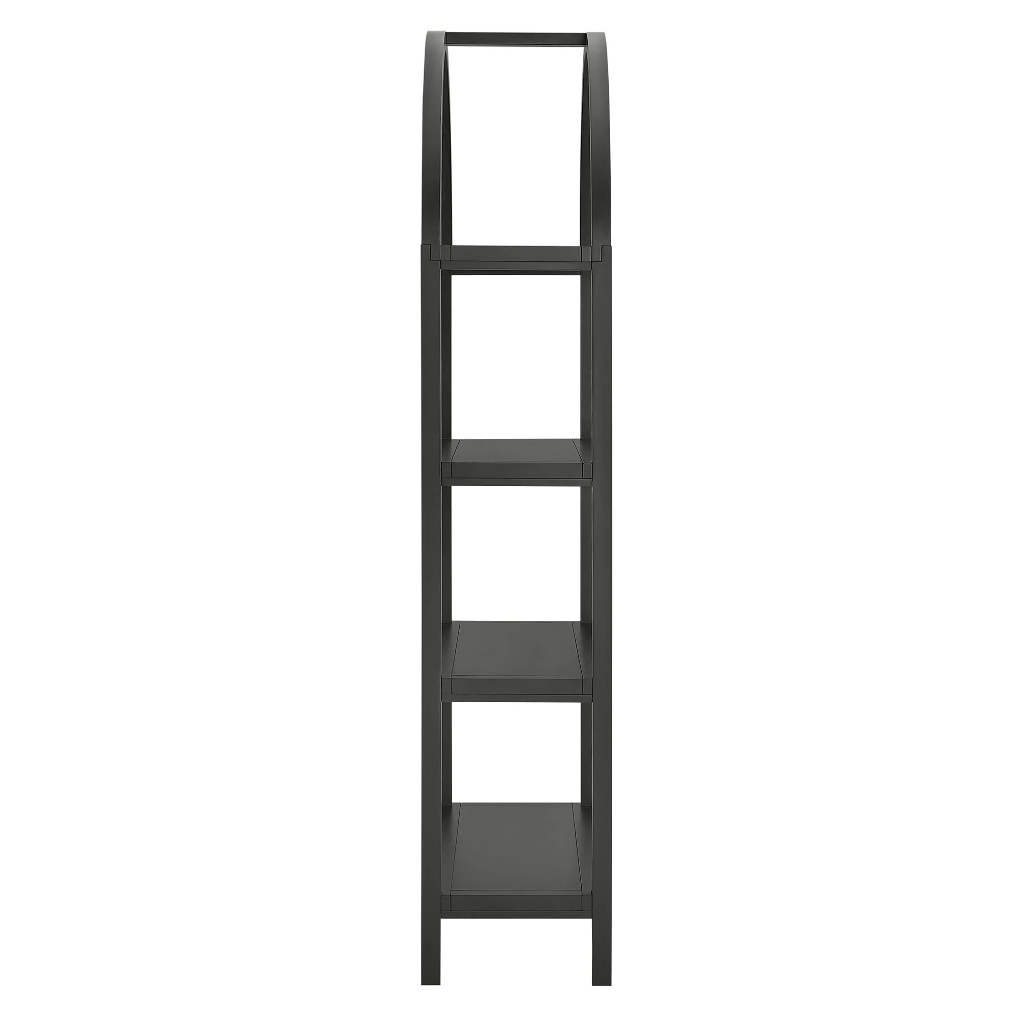 Vexley 72 Inch Large Arched Bookshelf