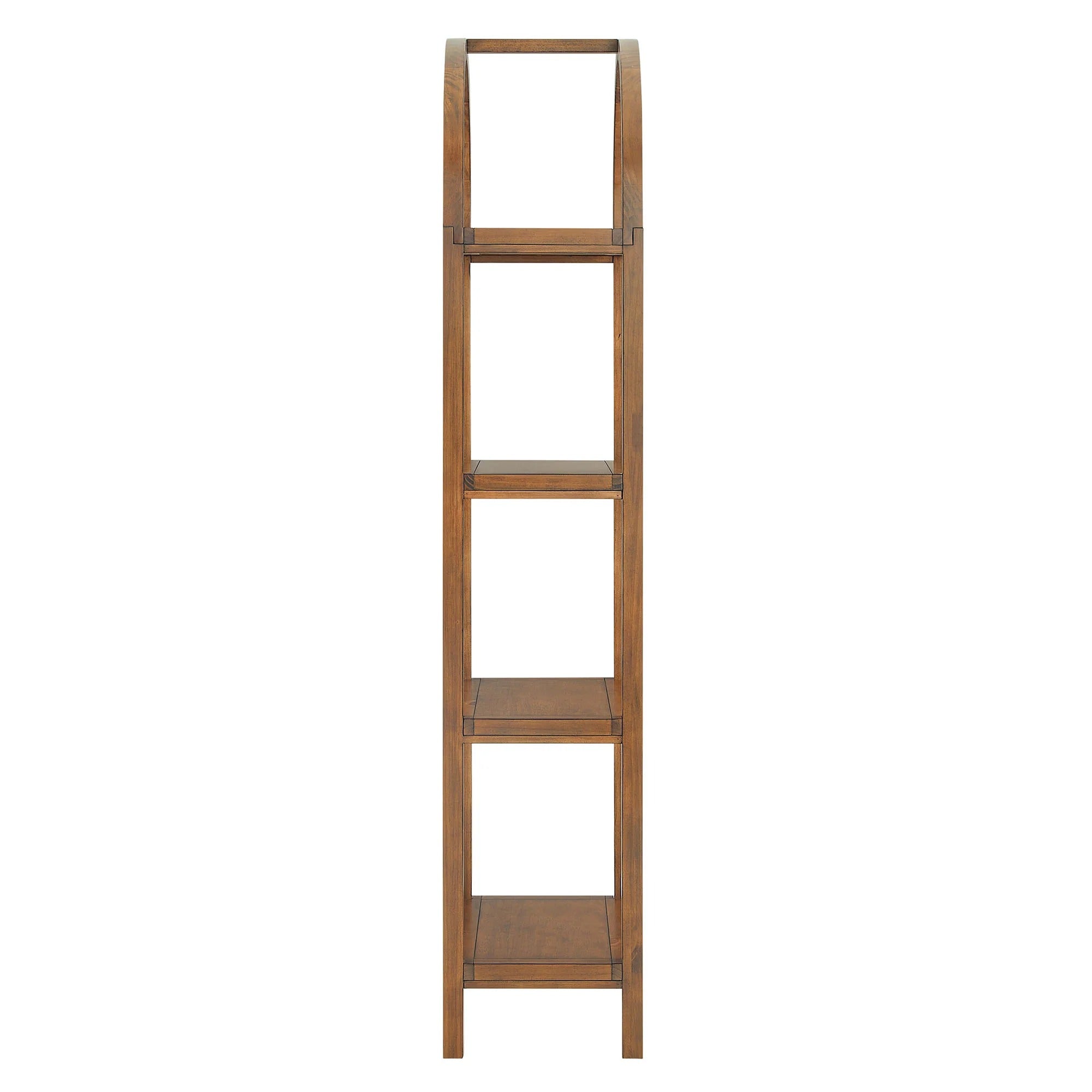 Vexley 72 Inch Large Arched Bookshelf