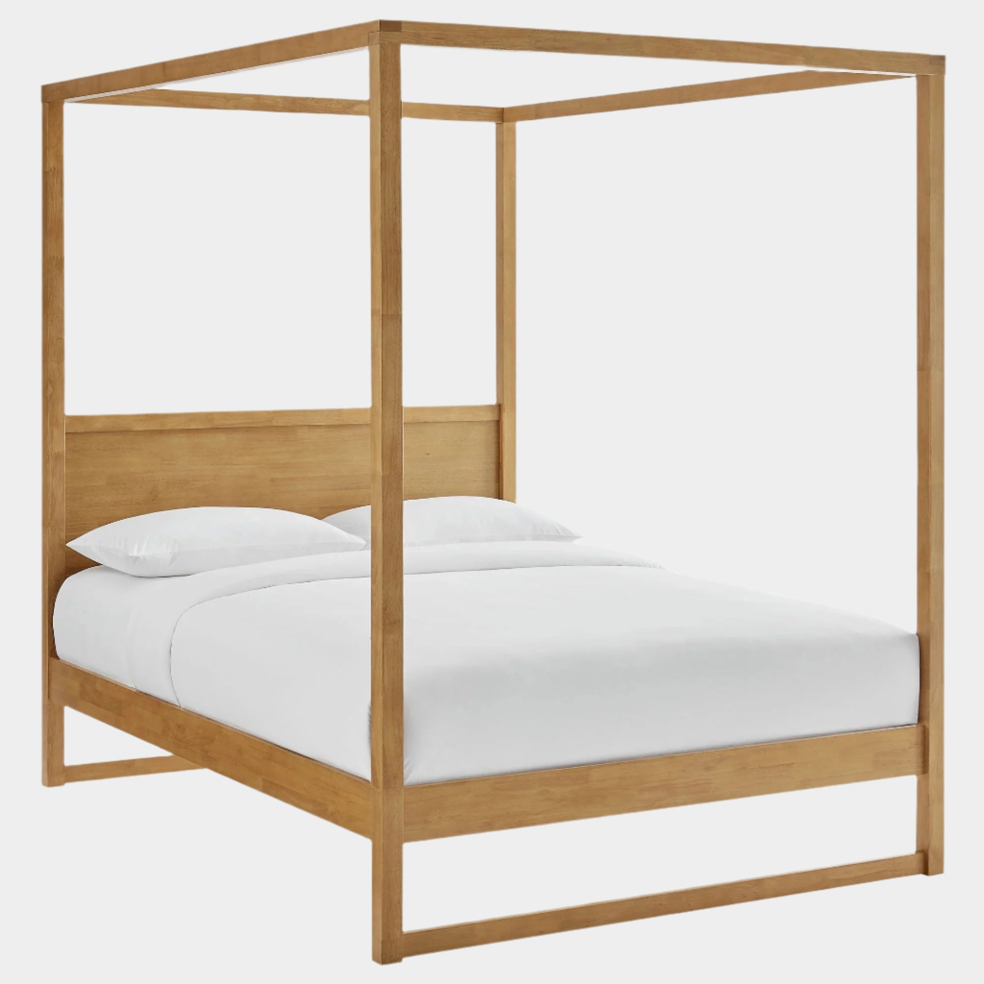 Alva Queen Wood Canopy Platform Bed