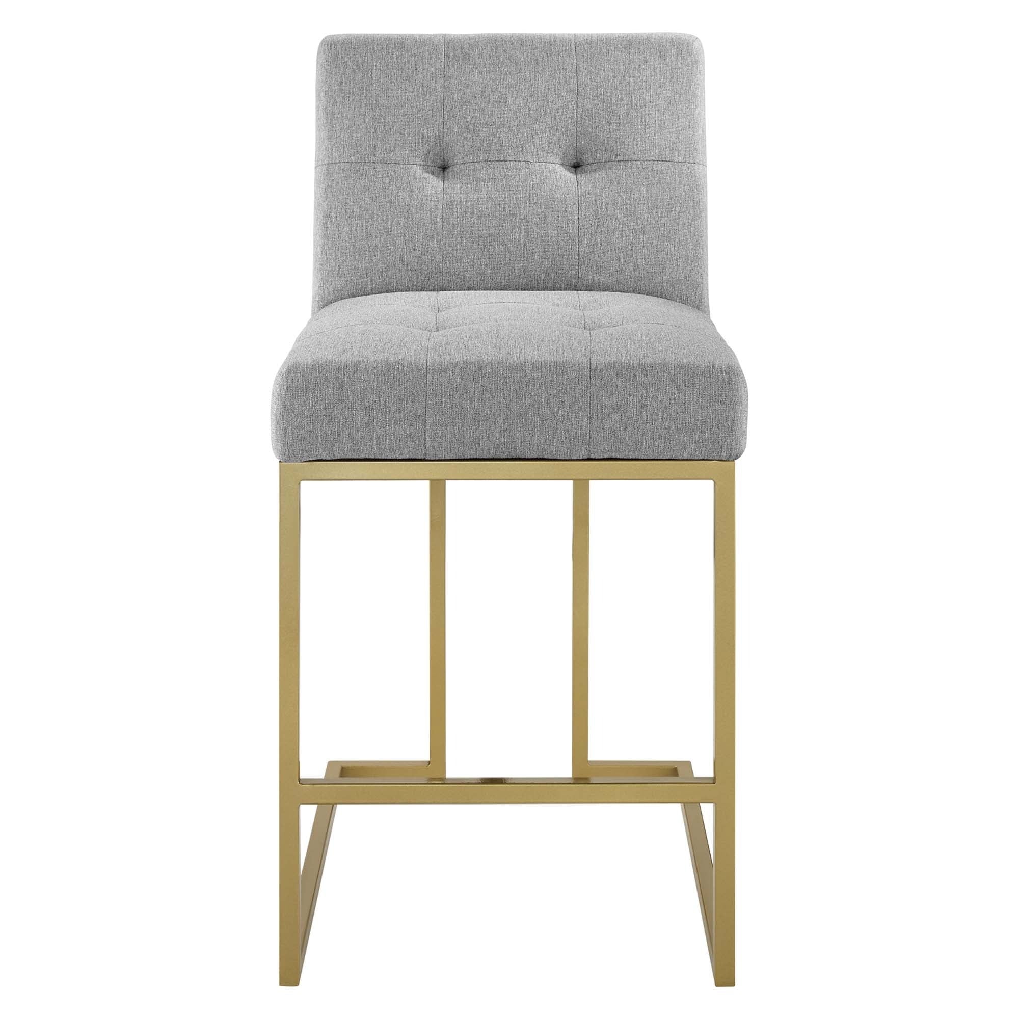 Privy Counter Stool Upholstered Fabric Set of 2