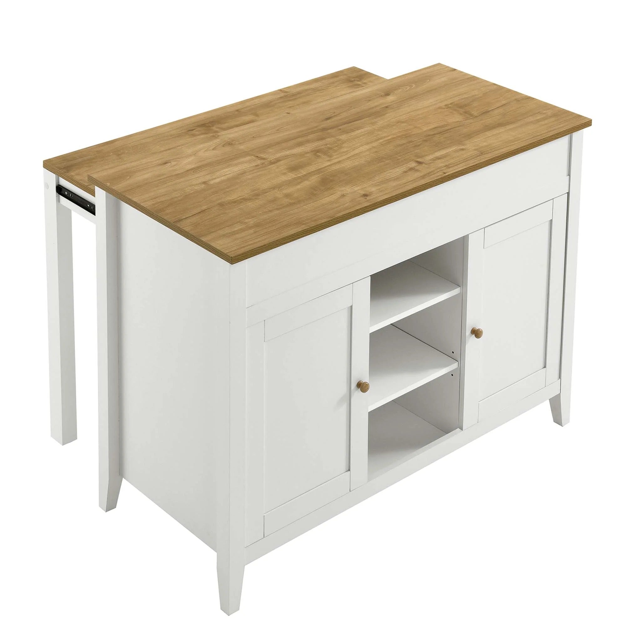 Garland Kitchen Island in Oak White
