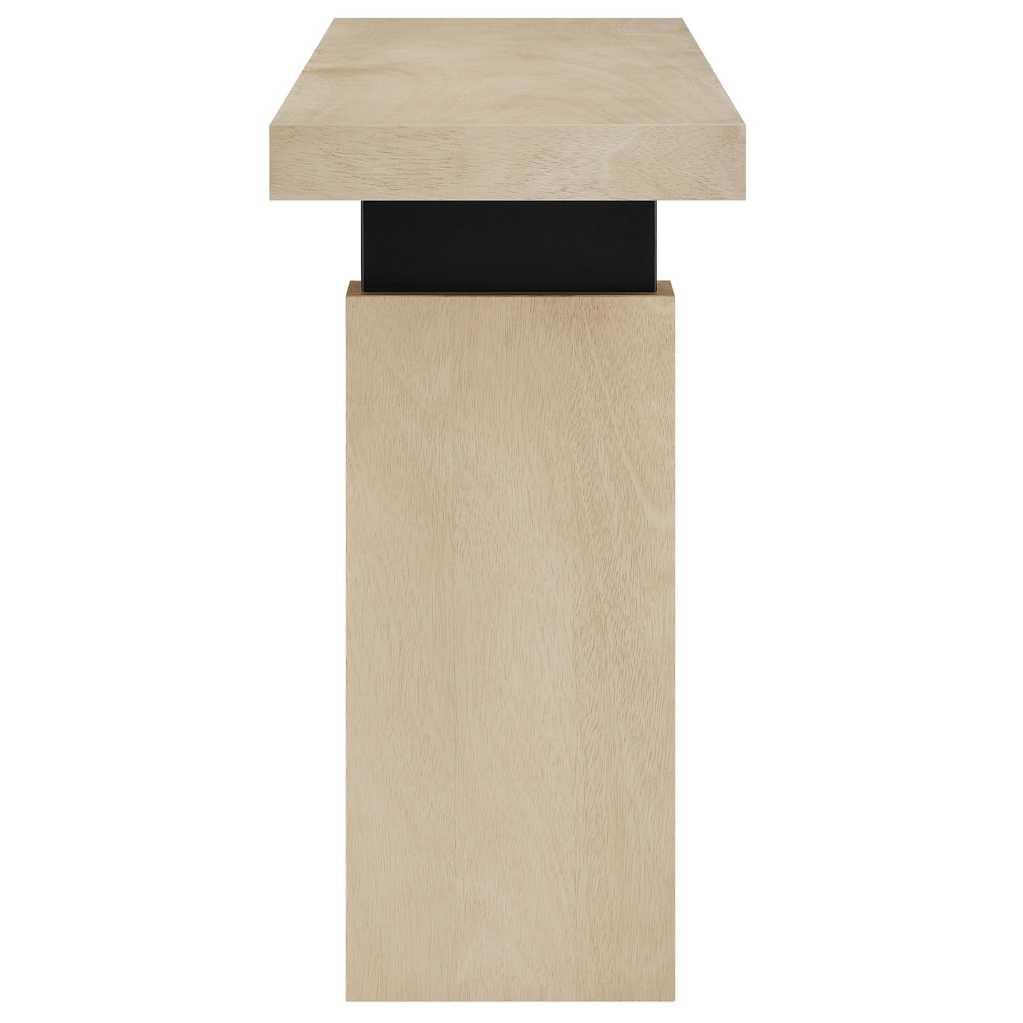 Piston 52" Rectangular Wood Console Table in Natural