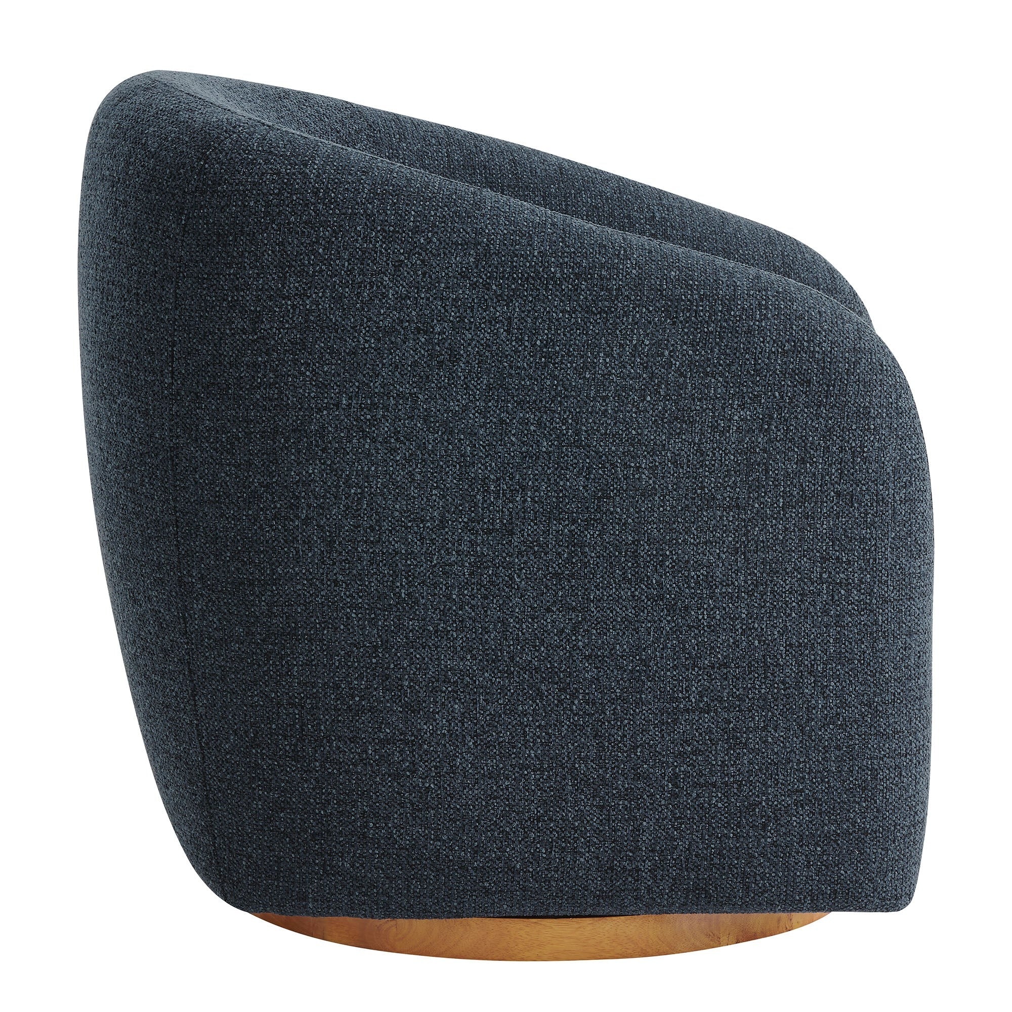 Holland Swivel Chenille Fabric Armchair