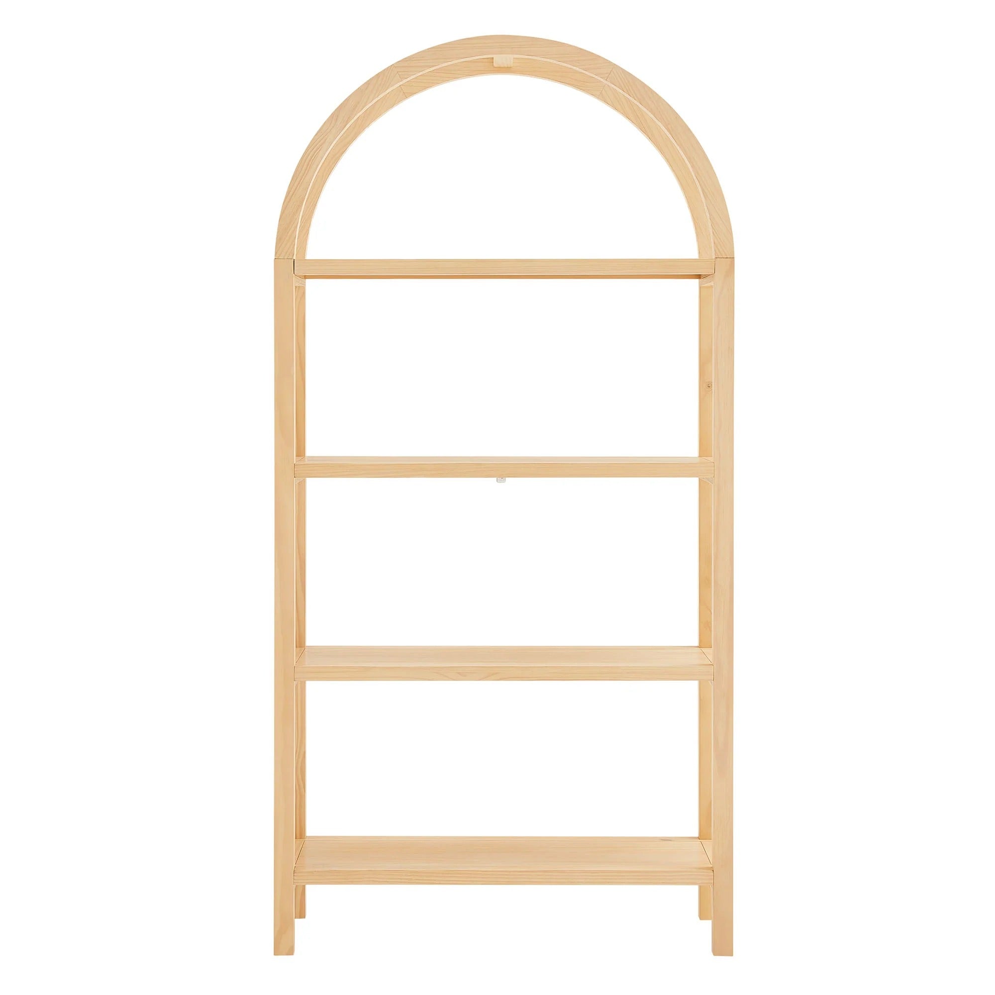 Vexley 72 Inch Large Arched Bookshelf