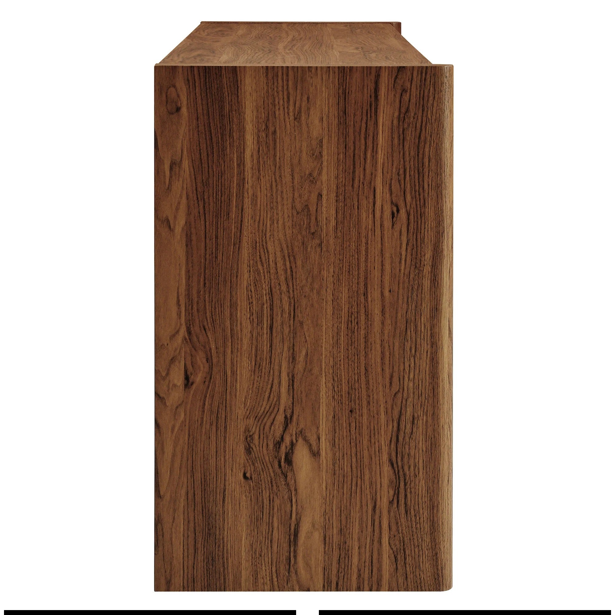 Emric Wave 66" 4-Door Sideboard in Walnut